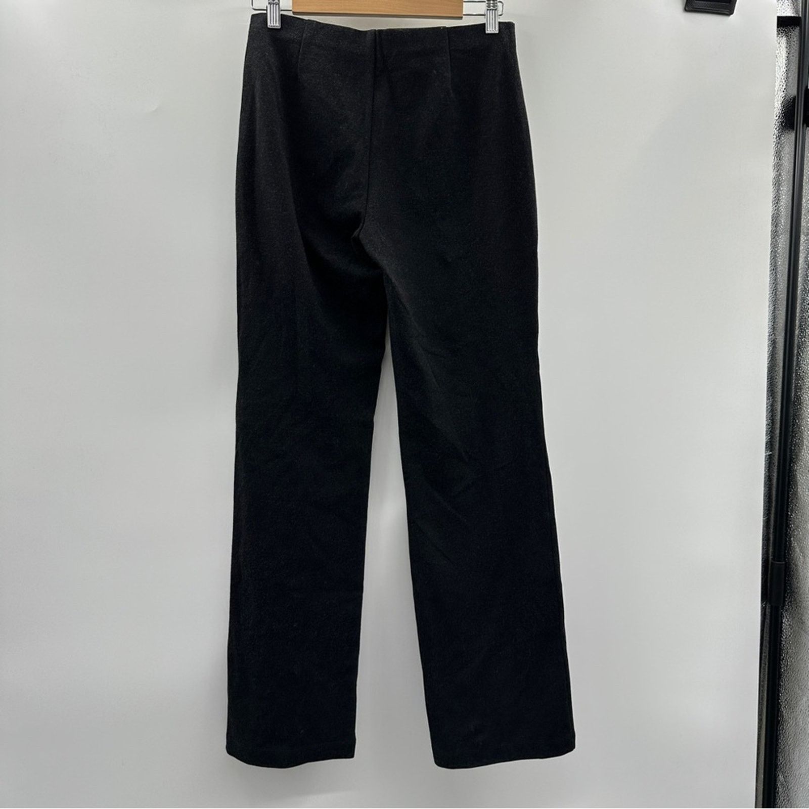Eileen Fisher Eileen Fisher Dark Gray Mid Rise Straight Leg Pull On Pants Size 27" / US 4 / IT 40 - 4 Thumbnail