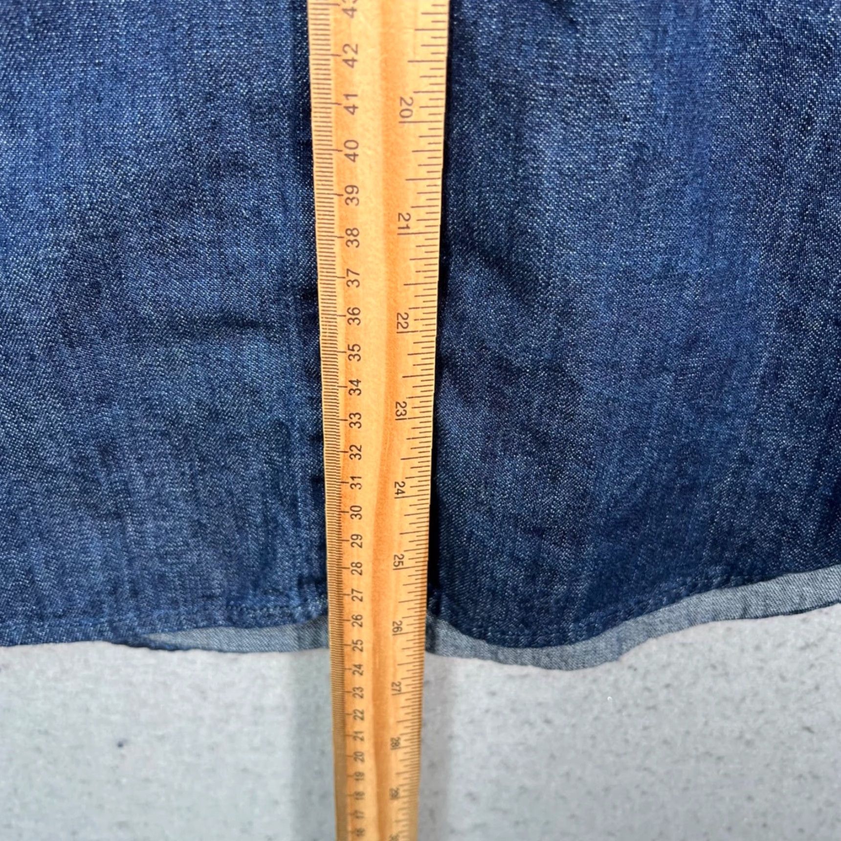 Banana Republic Banana Republic Womens XS Denim Blue Cotton Button-Up Shirt Size XS / US 0-2 / IT 36-38 - 6 Thumbnail