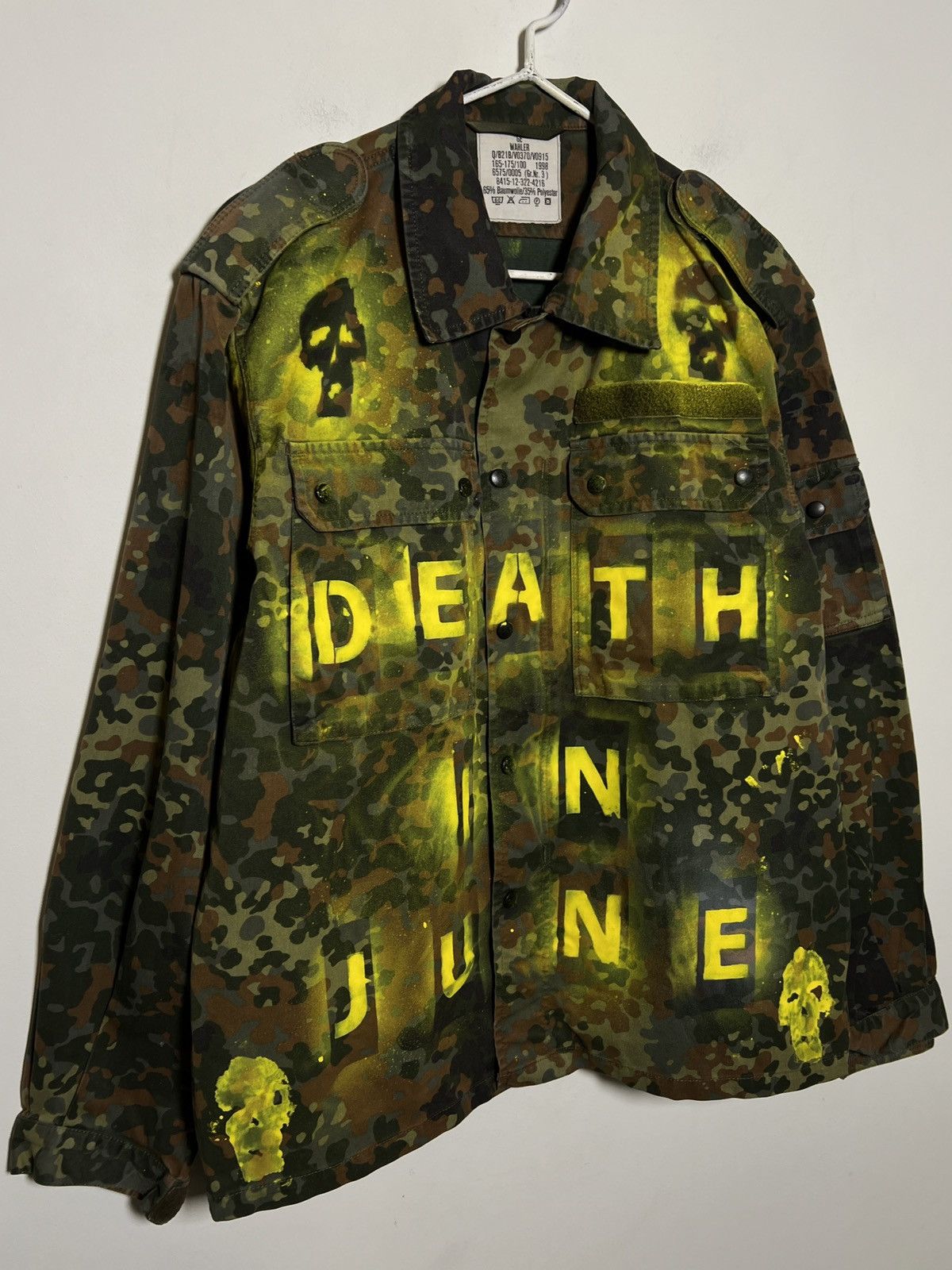 death in june 1/1 overshirt m-l bundeswehr