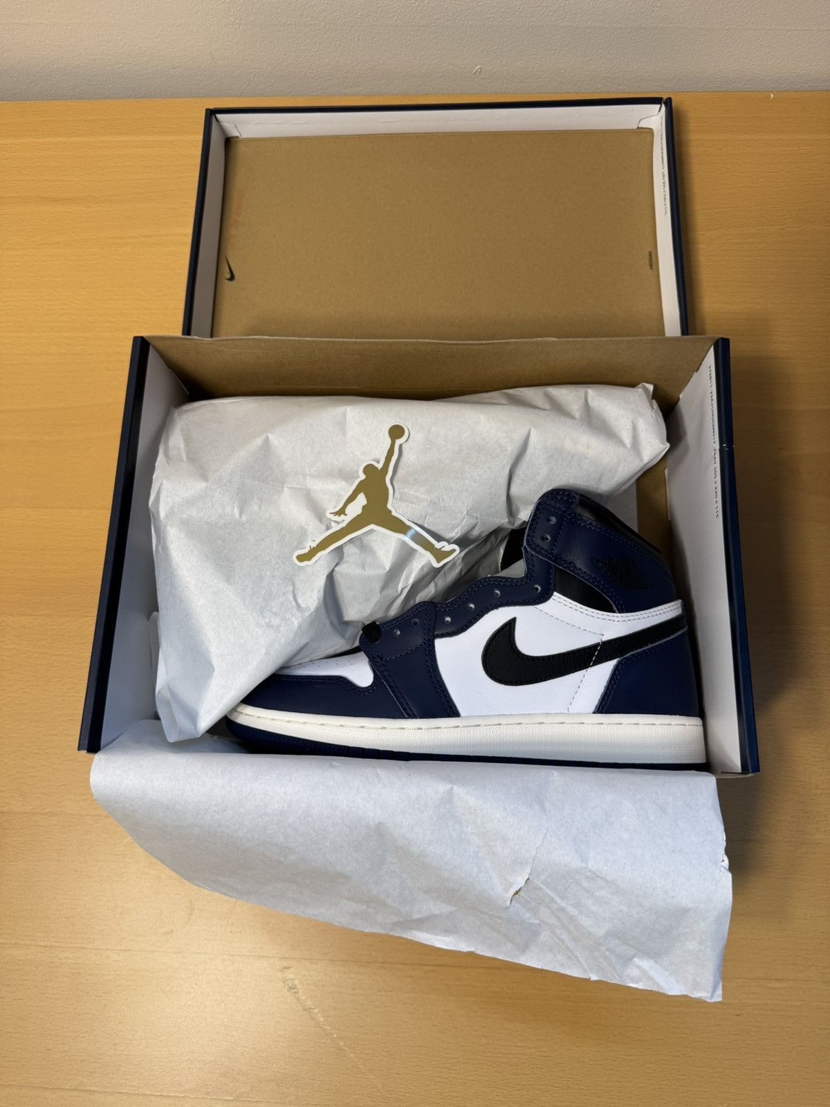 Nike Air Jordan 1 Retro High OG GS 'Midnight Navy' Size US 6 / EU 39 - 6 Thumbnail