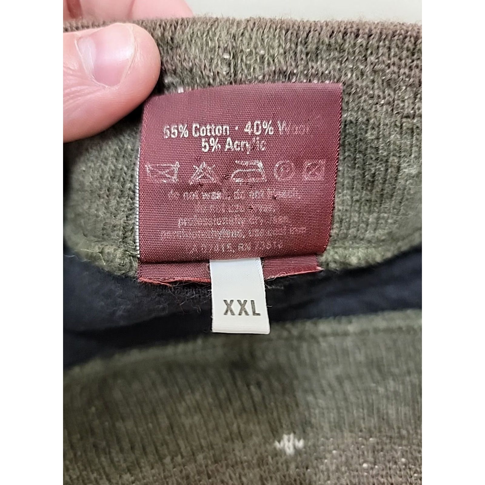 Hugo Boss VINTAGE Hugo Boss Sweater Mens 2XL Pullover Mock Neck Casual Black Knit Wool Cotton Acrylic Button Crew Neck Pullover Mens 2XL Size US XXL / EU 58 / 5 - 6 Thumbnail