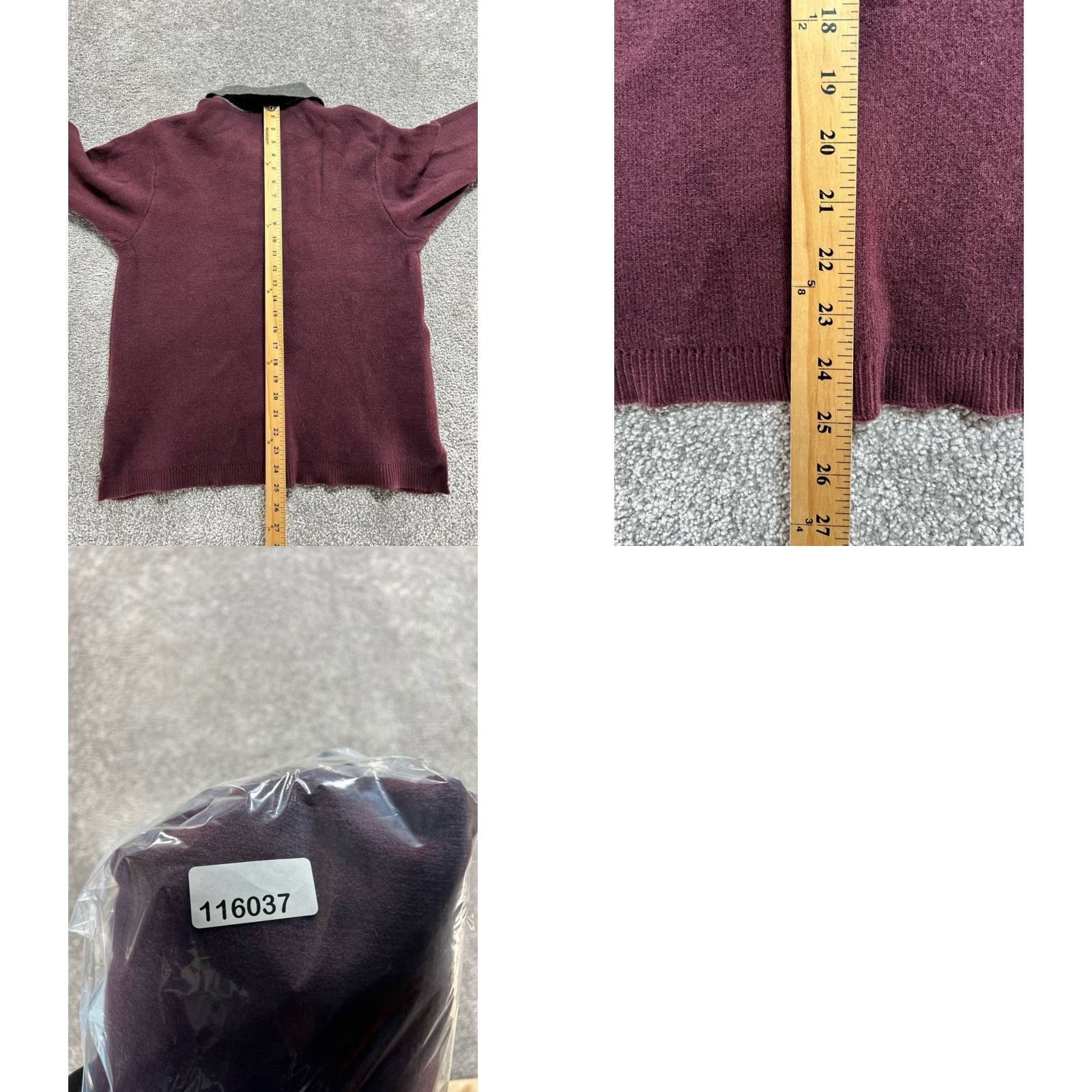 Zara Zara Sweater Womens Medium Red Tight Knit Ribbed Side Slit Warm Casual Wear Size M / US 6-8 / IT 42-44 - 8 Thumbnail
