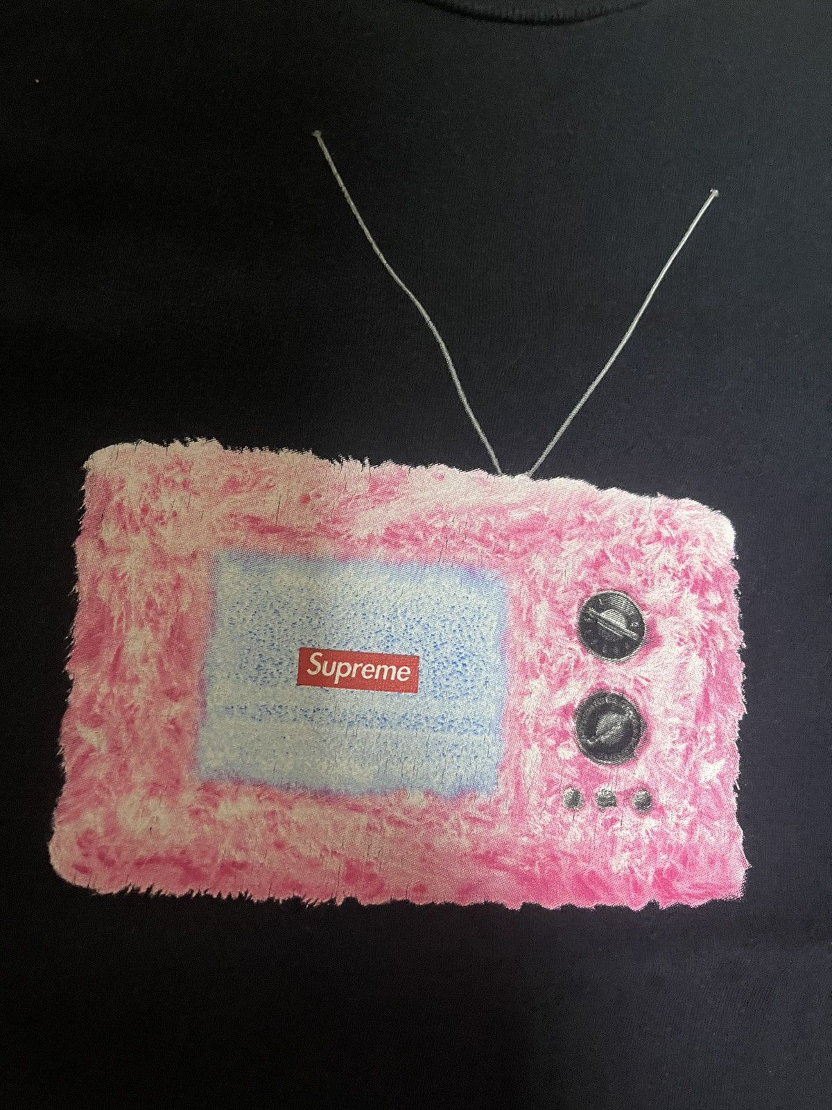 Supreme Supreme tv tee black Size US M / EU 48-50 / 2 - 2 Thumbnail