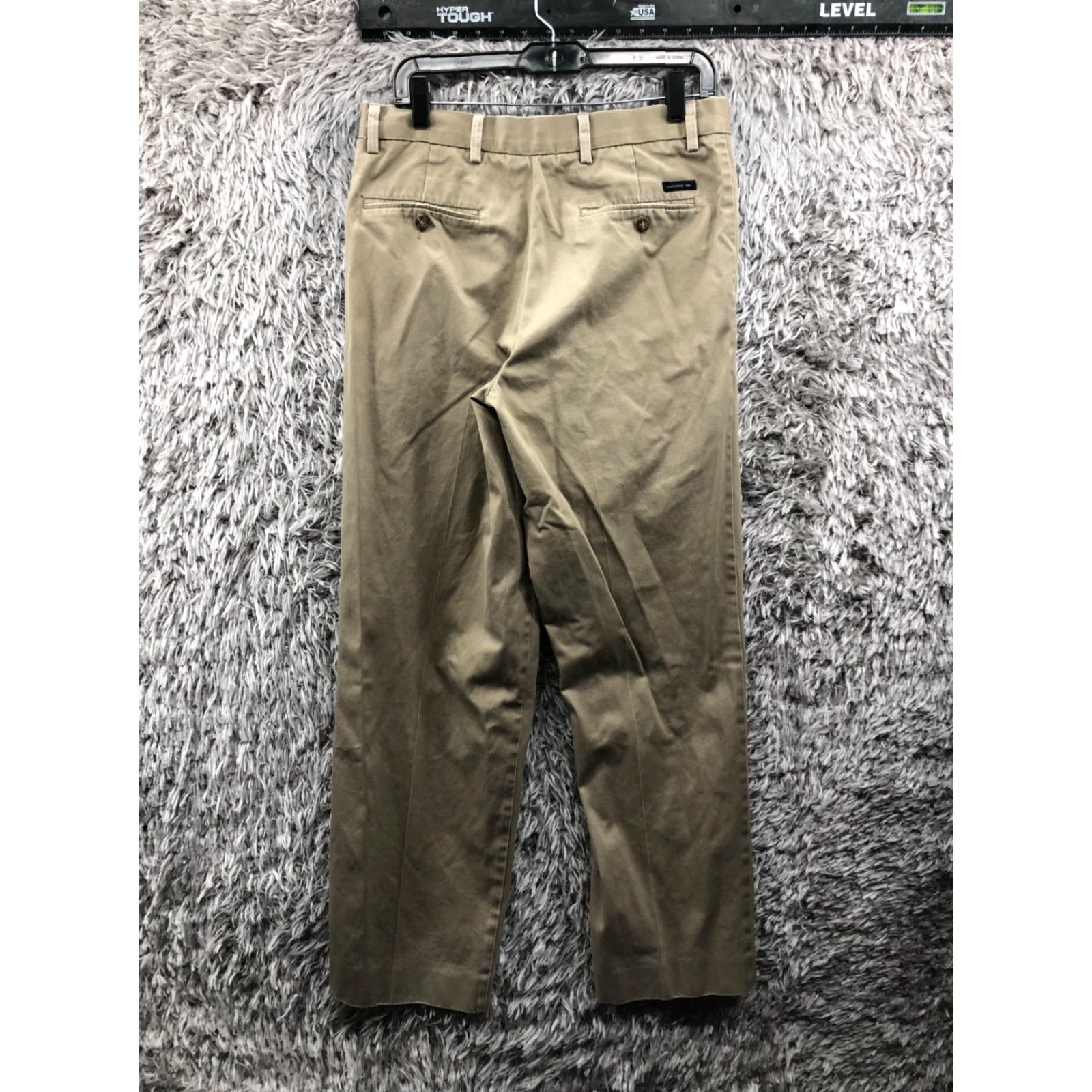Dockers DOCKERS D3 Classic Khaki Pants Mens 32x34 Beige Flat Front Straight Leg Knits Casual Pants Size US 32 / EU 48 - 5 Thumbnail