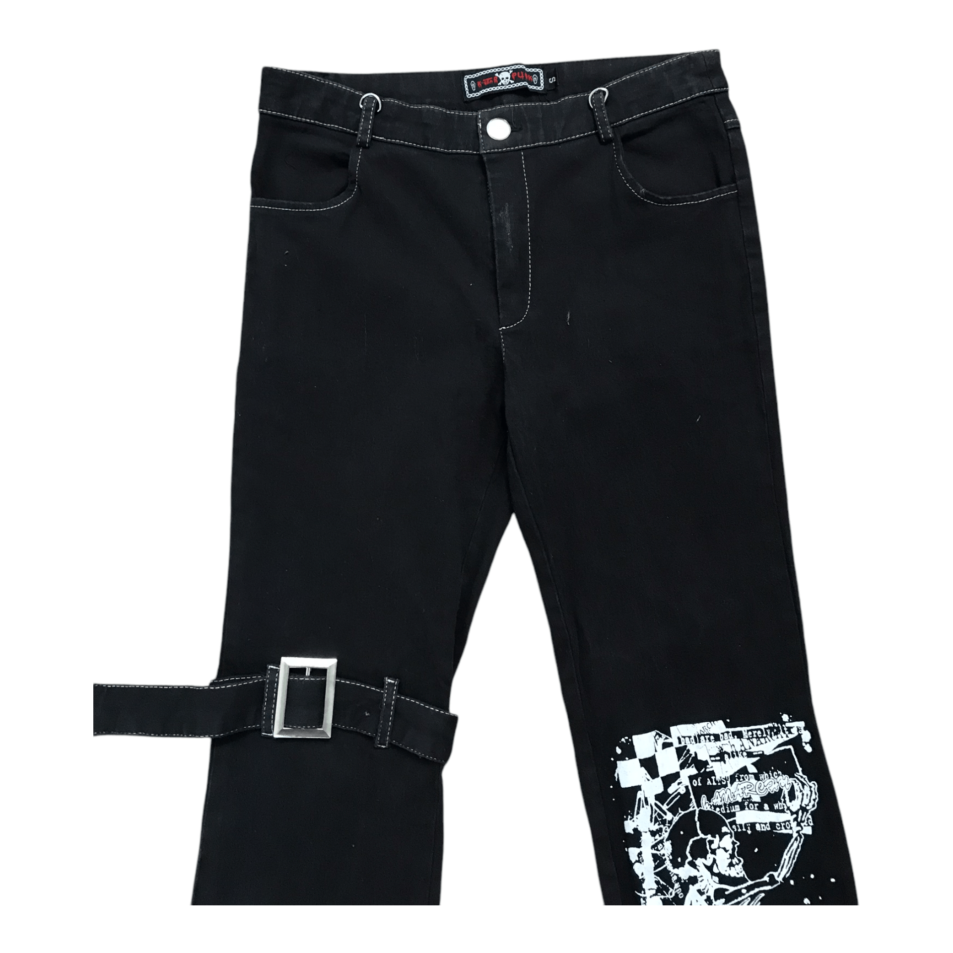 Hysteric Glamour × If Six Was Nine × Seditionaries K-Star Punk Distress Black Pant Size US 28 / EU 44 - 3 Thumbnail