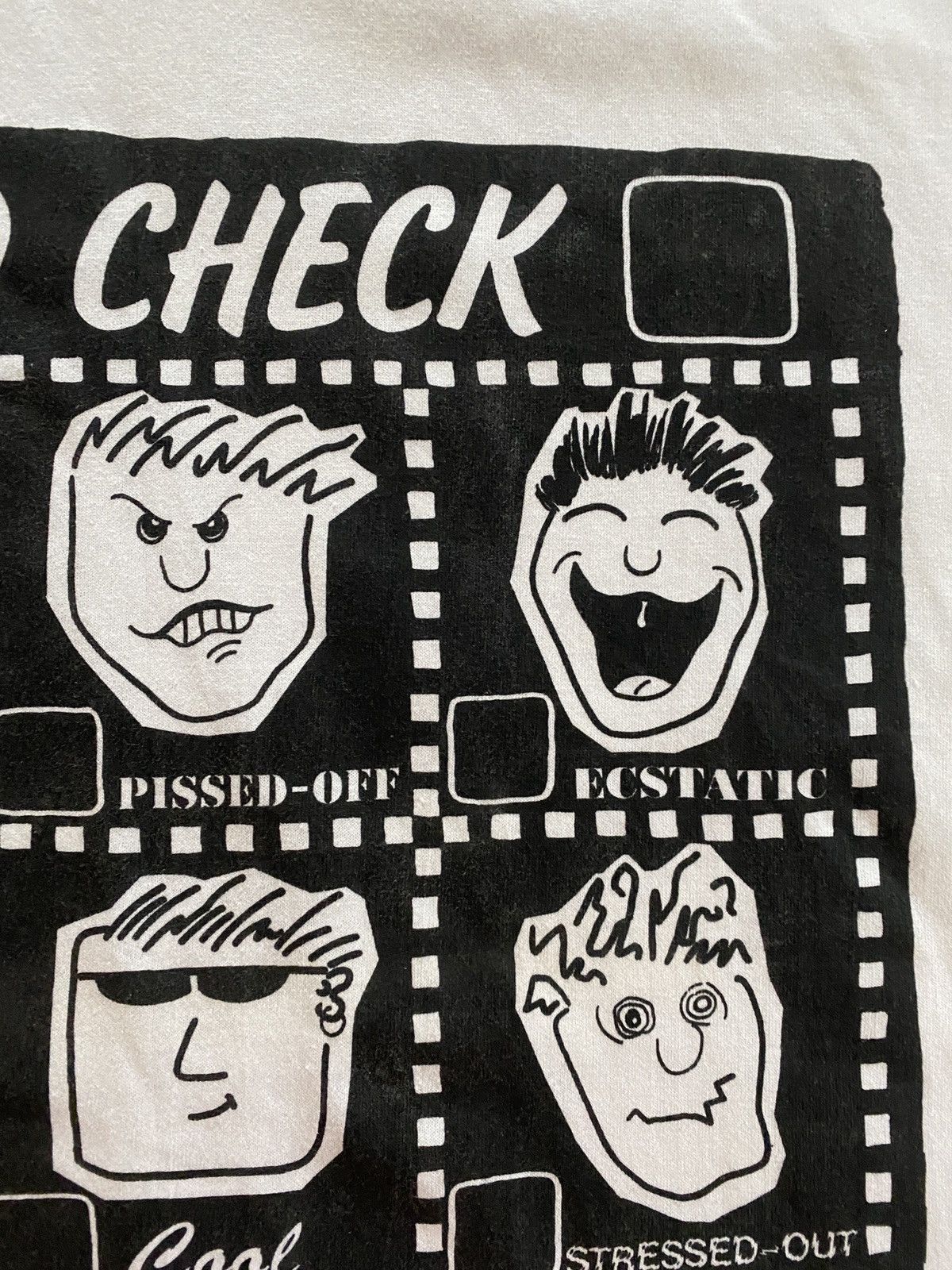 Vintage Vintage ‘89 Mood Check Many Moods Comic Single Stitch Tee Size US XL / EU 56 / 4 - 4 Thumbnail