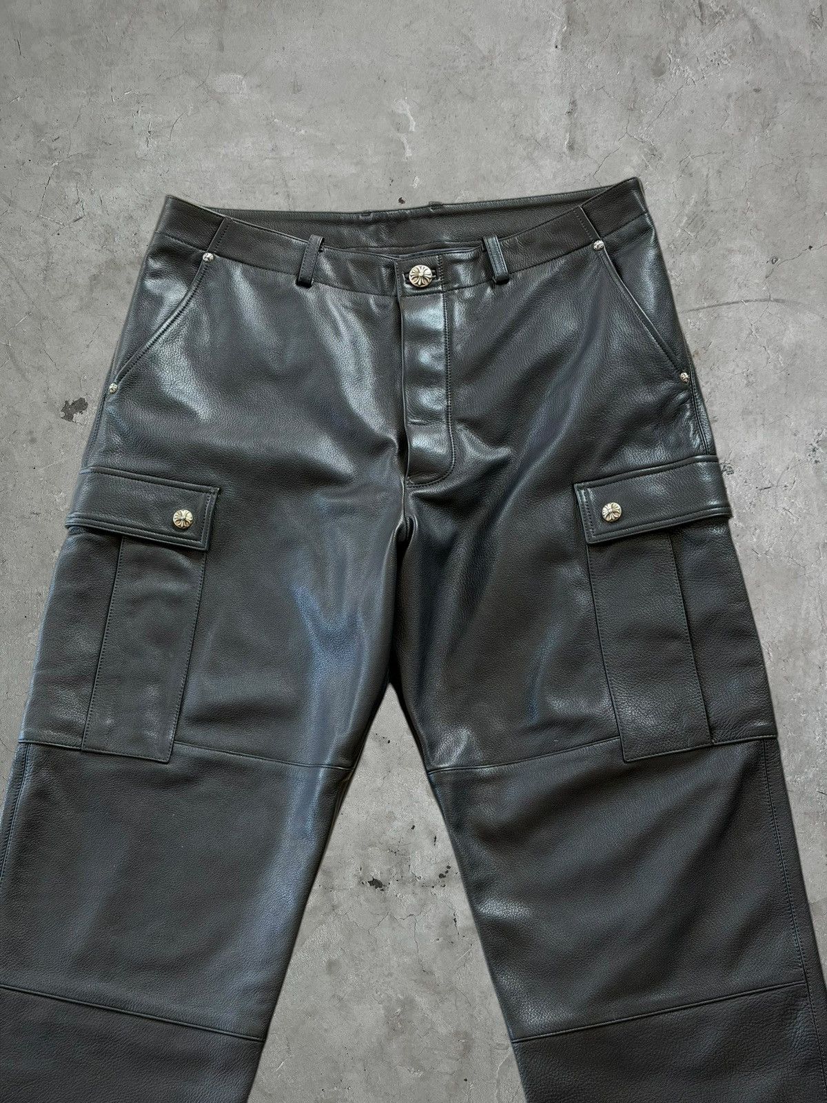 Chrome Hearts Chrome Hearts Leather Cargo Pants Size US 36 / EU 52 - 4 Thumbnail