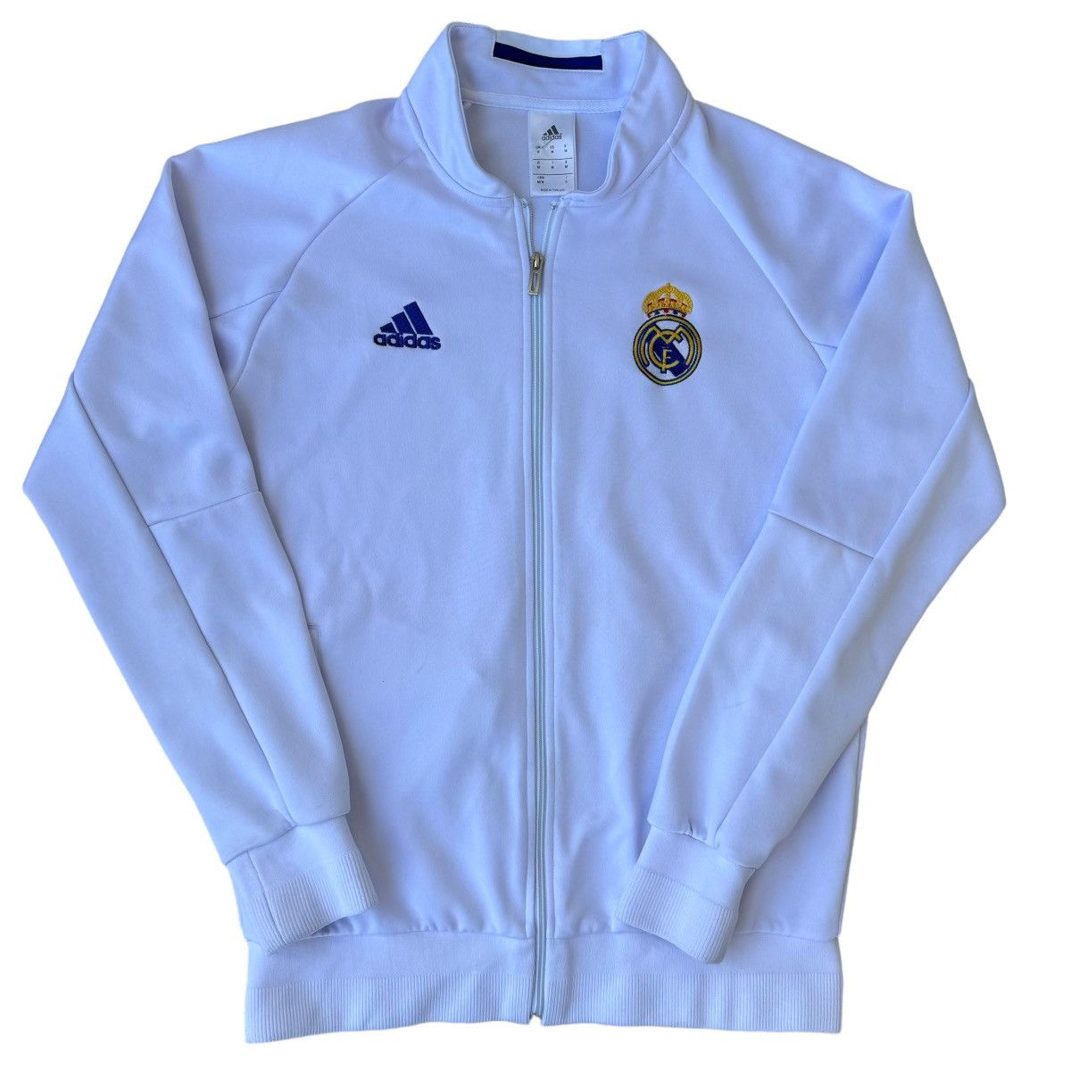 Adidas Real Madrid Adidas Tracksuit Jacket Training Zip Up Fleece Size US L / EU 52-54 / 3 - 1 Thumbnail