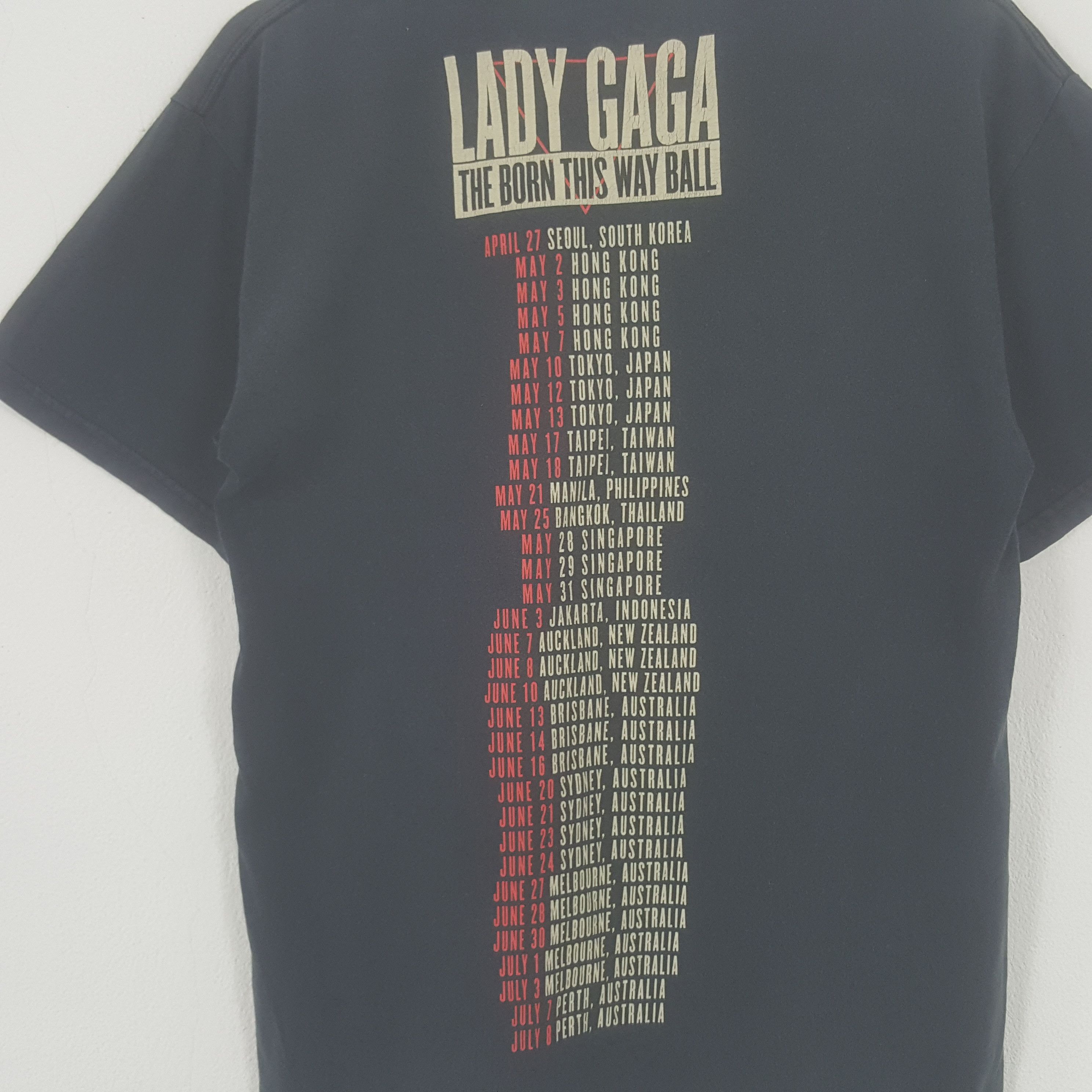 Band Tees × Vintage Vintage Lady Gaga Free As My Tour Tshirt Size US M / EU 48-50 / 2 - 4 Thumbnail