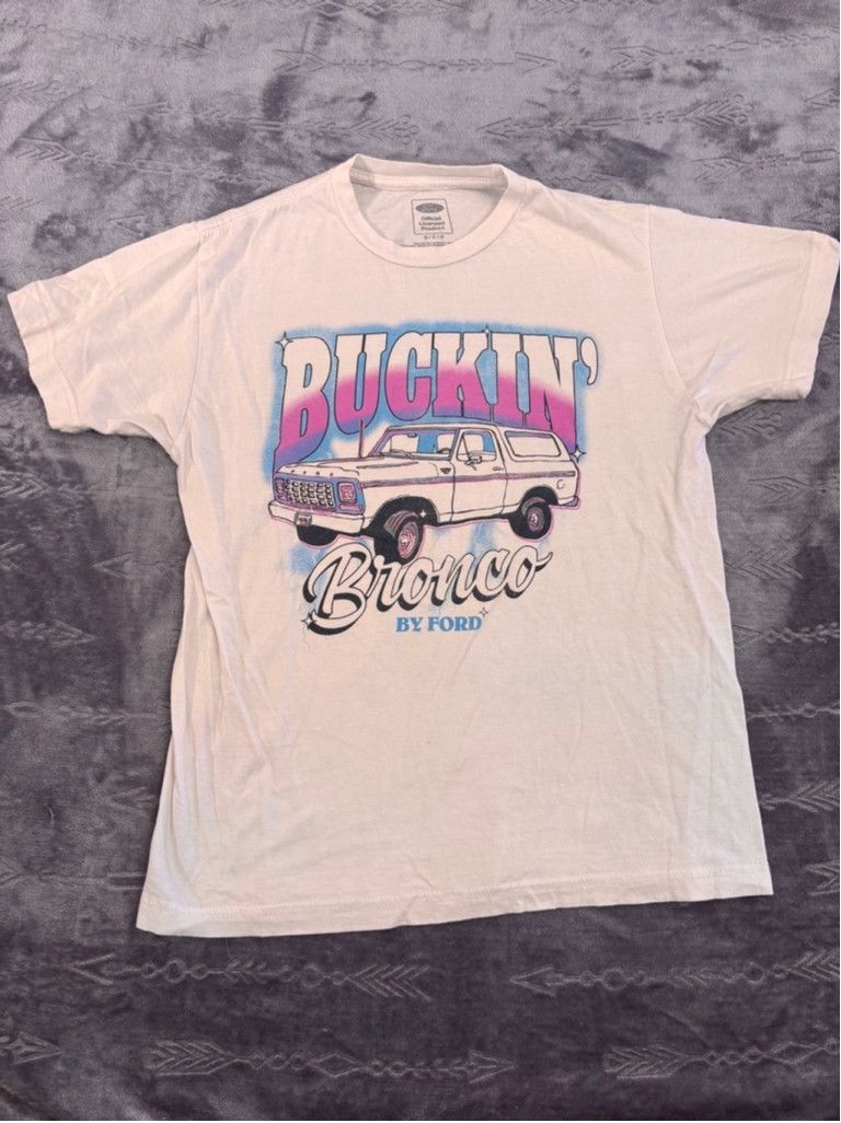 Ford Men's Ford Bronco Graphic T-shirt Size S White Size US S / EU 44-46 / 1 - 2 Thumbnail
