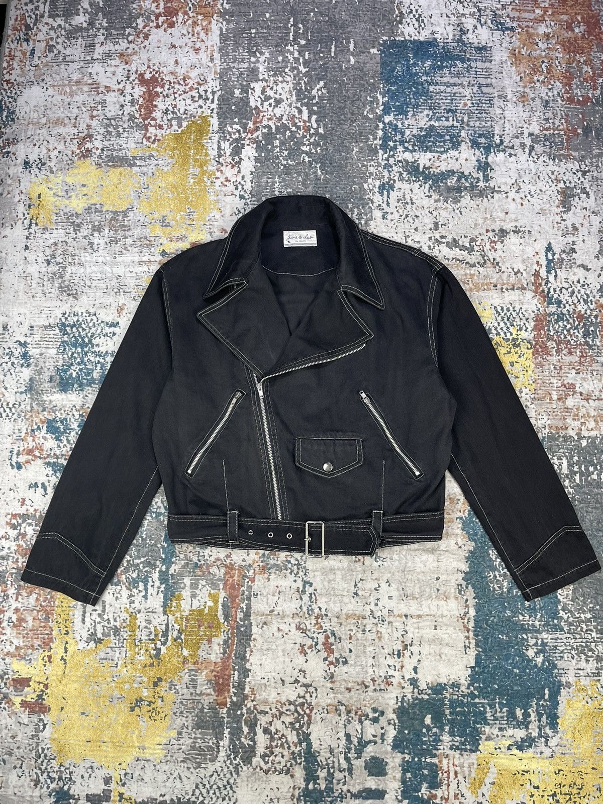 Japanese Brand Julie Club Double Collar Cotton Rider Jackets Size L / US 10 / IT 46 - 1 Thumbnail
