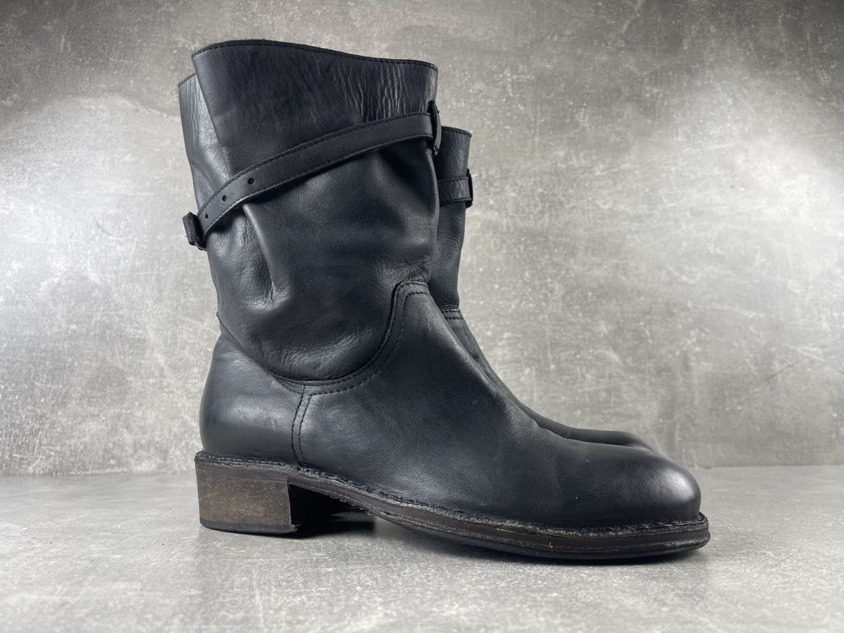 Other Avant Garde Cuezza Handmade Leather Engineer Boots Black Size US 9 / IT 39 - 2 Thumbnail