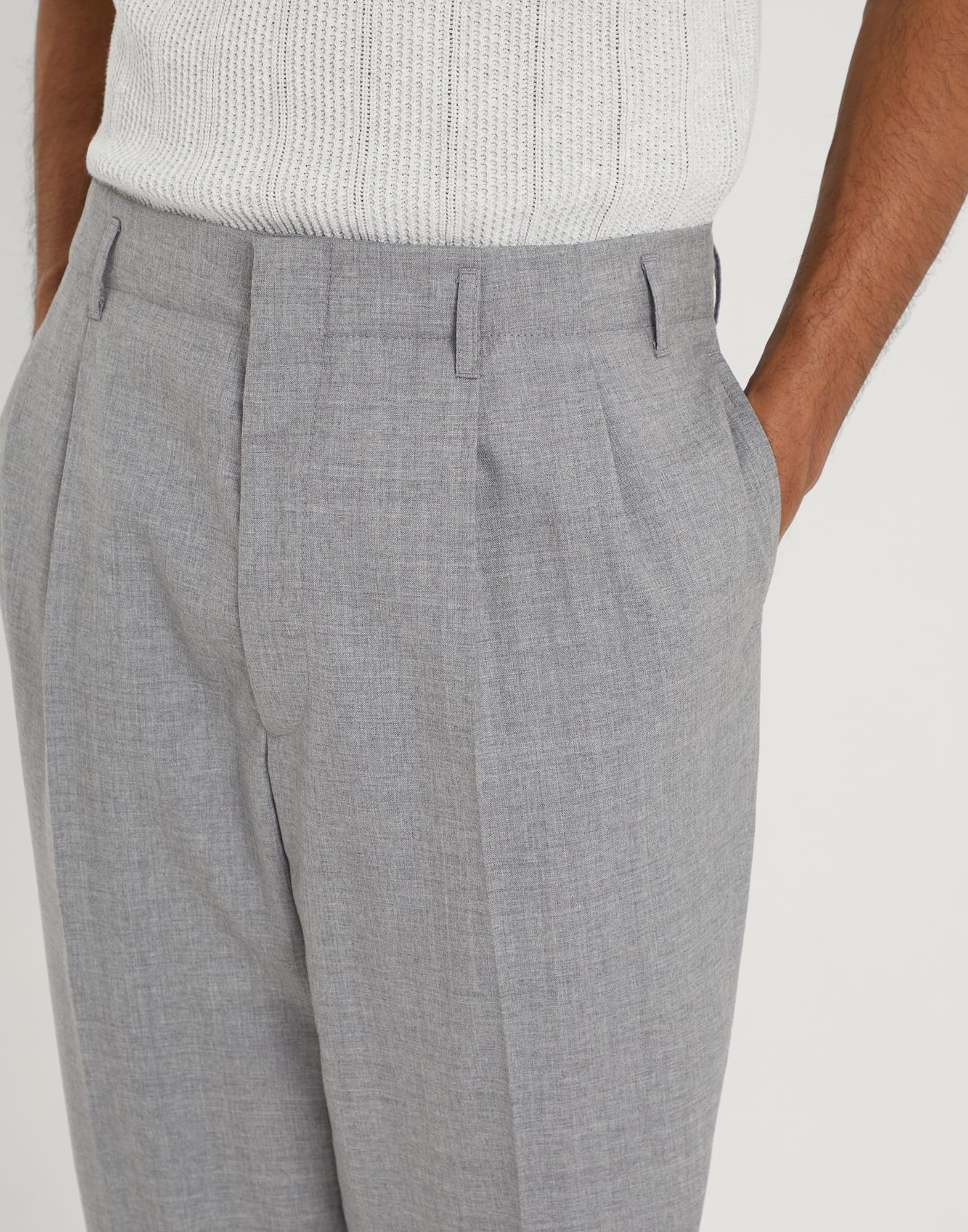 Brunello Cucinelli o1w1db10925 Pant in Grey Size US 40 / EU 56 - 3 Thumbnail