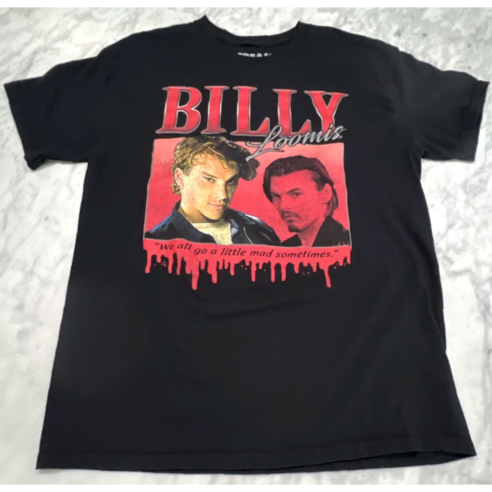 Vintage Scream Billy Loomis T-Shirt Unisex Adults Large Black Horror Cotton 2020s Size US L / EU 52-54 / 3 - 2 Thumbnail