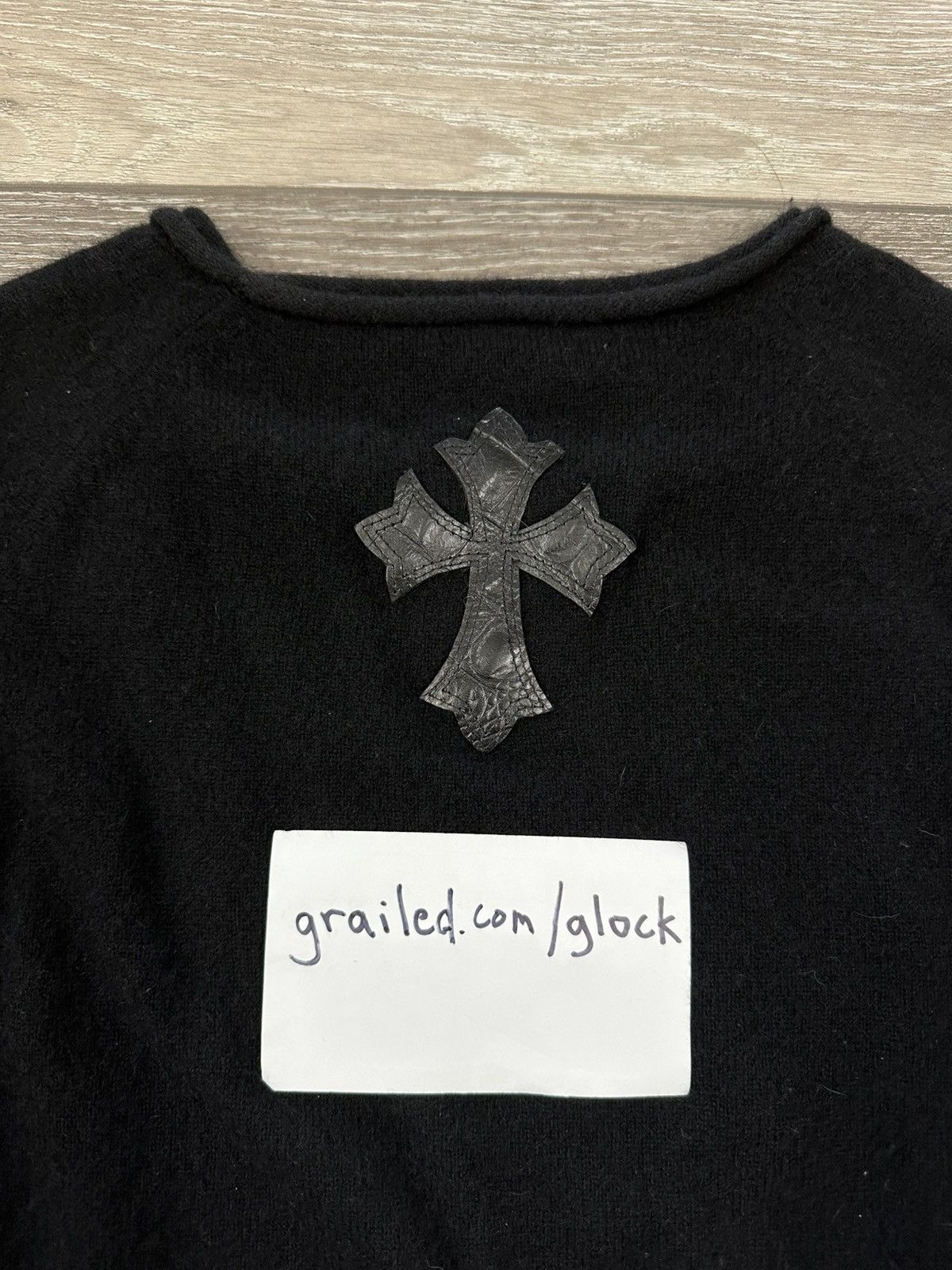 A&G Rock A&G Rock Triple Cross Black Cashmere Alligator Leather Size US L / EU 52-54 / 3 - 8 Thumbnail