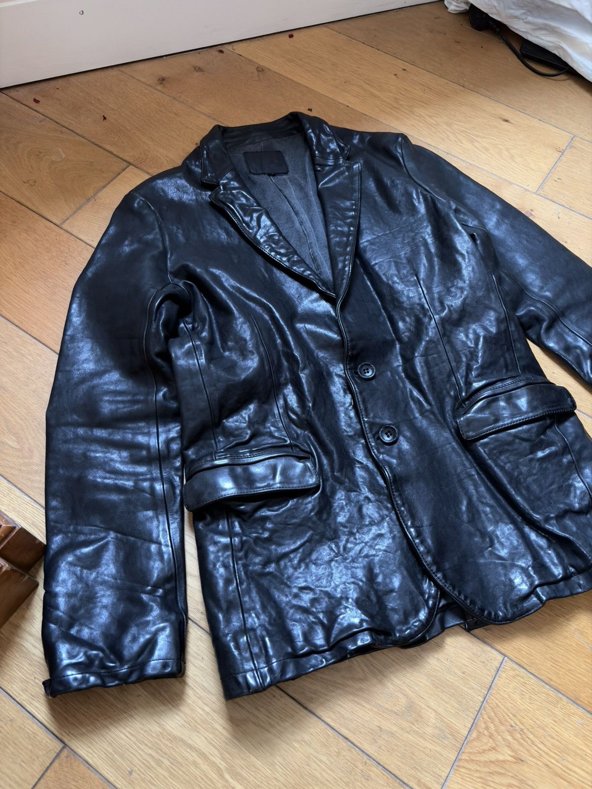 Isamu Katayama Backlash JP XL Italian Double Shoulder Garment Dyed Blazer Size US XL / EU 56 / 4 - 2 Thumbnail