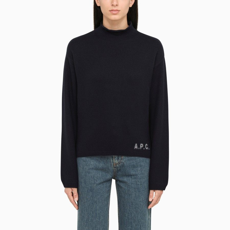 A.P.C. o1d2blof0724 Wool Turtleneck Sweaters in Navy Size M / US 6-8 / IT 42-44 - 1 Thumbnail