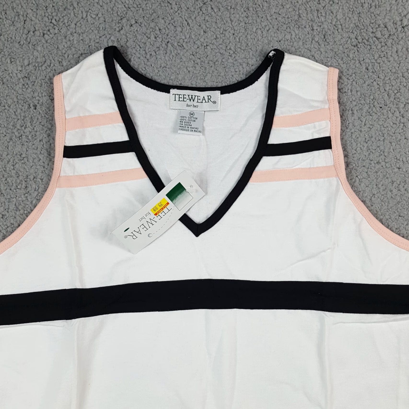 Vintage VINTAGE Tee Wear Women’s Athletic Sleeveless Tank Shirt M White Golf Tennis Retro 90s Size M / US 6-8 / IT 42-44 - 2 Thumbnail