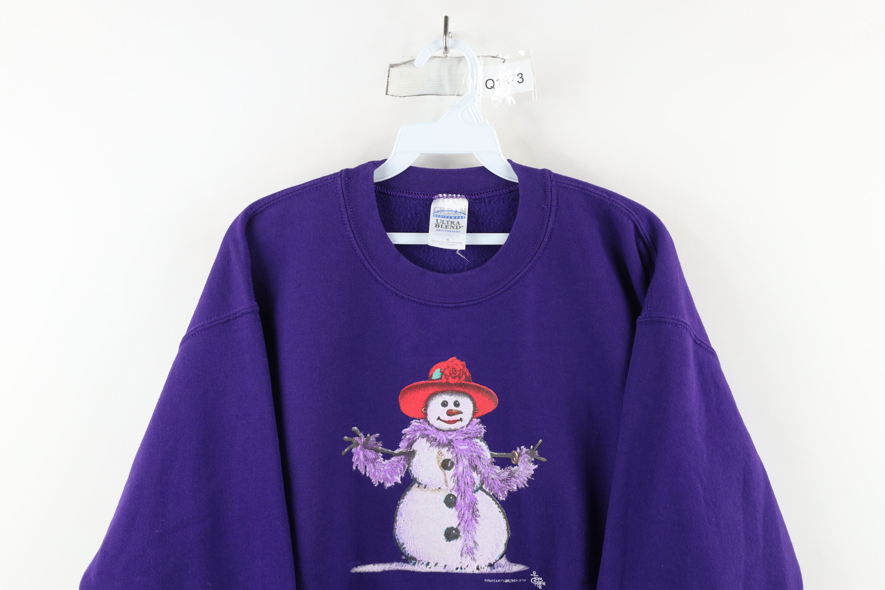 Vintage Vintage Y2K 2003 Christmas Snow Woman Dress Up Sweatshirt Size M / US 6-8 / IT 42-44 - 2 Thumbnail