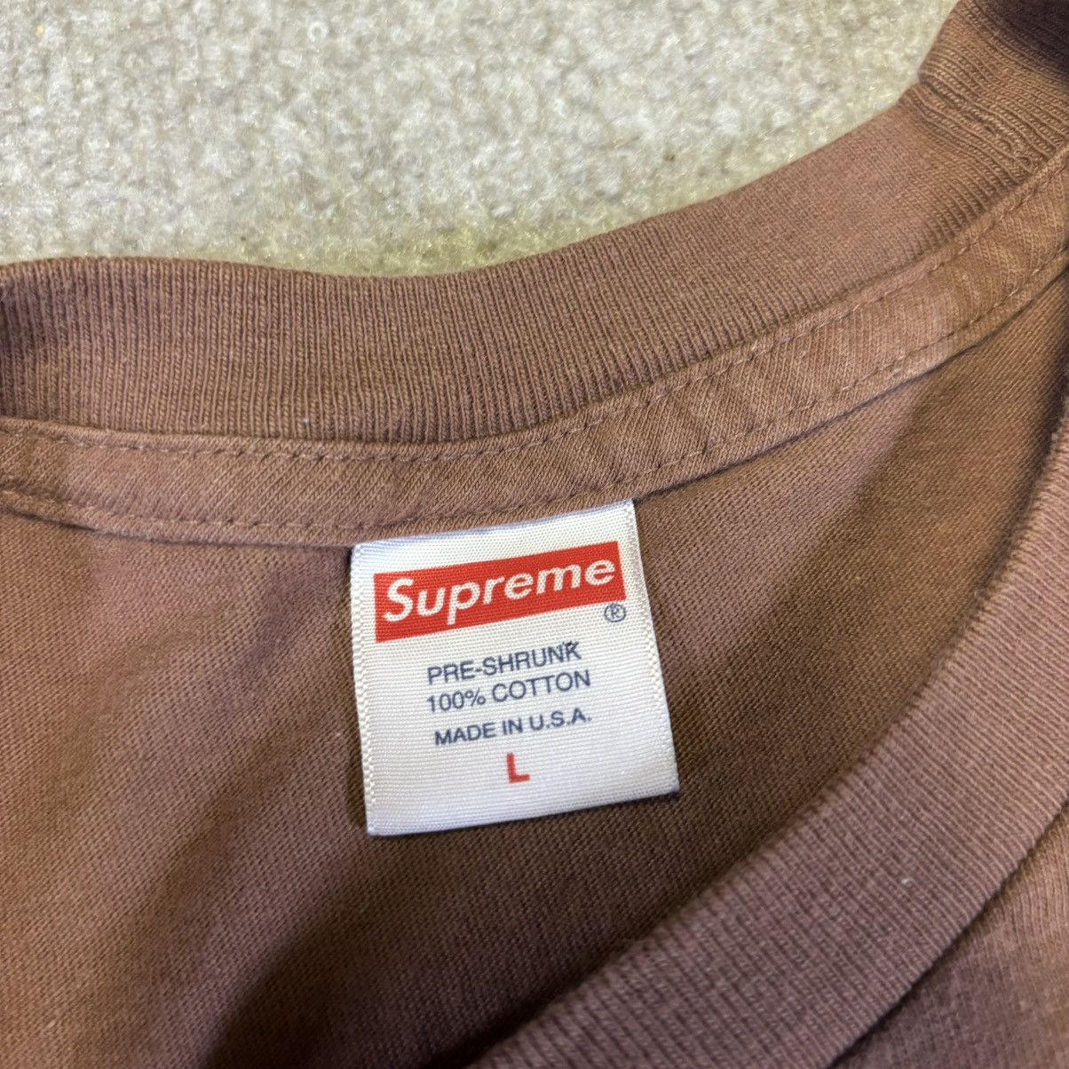 Supreme Supreme Jamie Reid Anarchy Tee SS21 (Brown) Size US L / EU 52-54 / 3 - 8 Thumbnail
