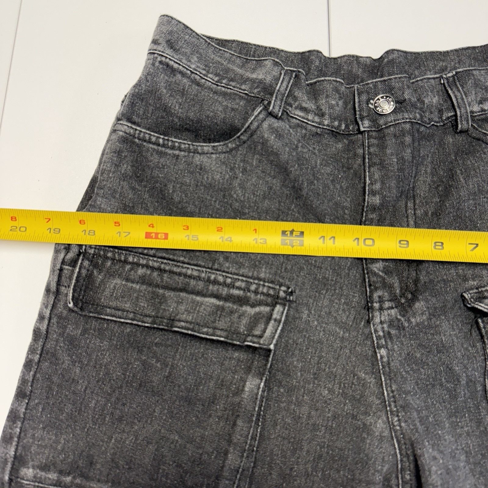 Vintage Y2K Grunge Emo Jeans Womens 29 in (29x26) Faded Black Conver Size 29" - 7 Thumbnail