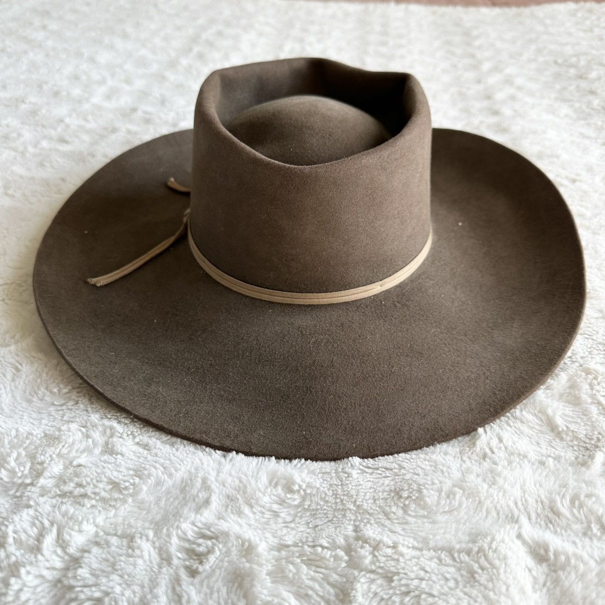 Other Vintage American Hat Company Cowboy Hat Mens 7 Brown Beaver Size ONE SIZE - 6 Thumbnail