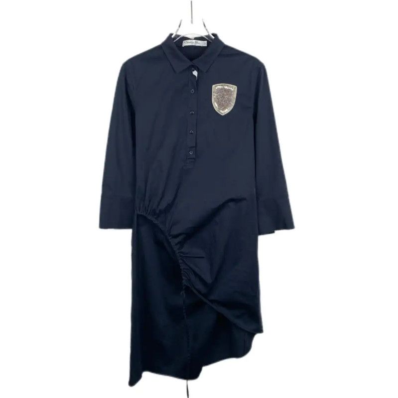 Dior Dior Blue Cotton Dress for Women 0089 Size XXS / US 00 / IT 34 - 1 Thumbnail