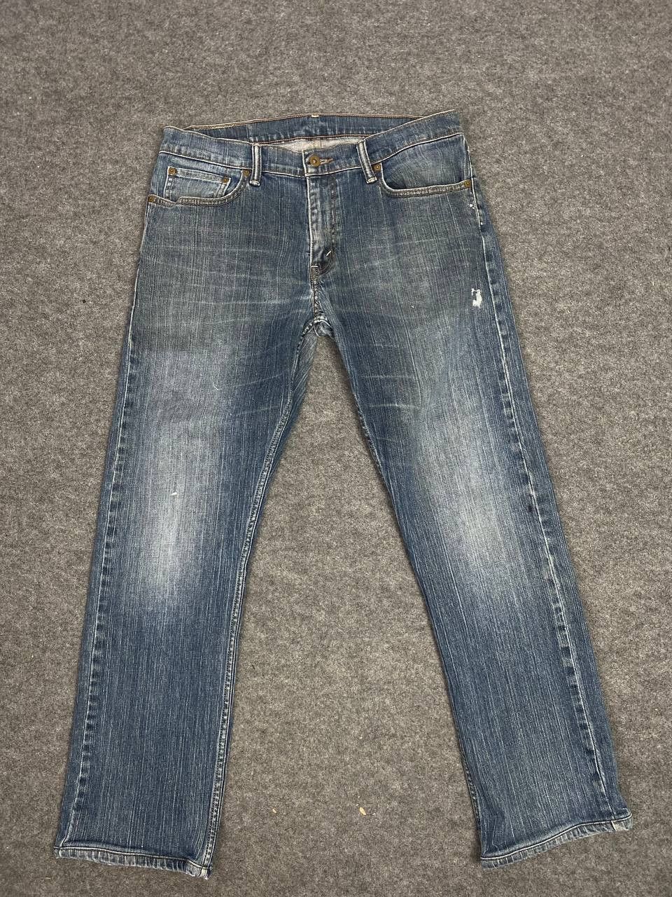 Levi's levis 514 distressed denim nice design Size US 35 - 7 Thumbnail