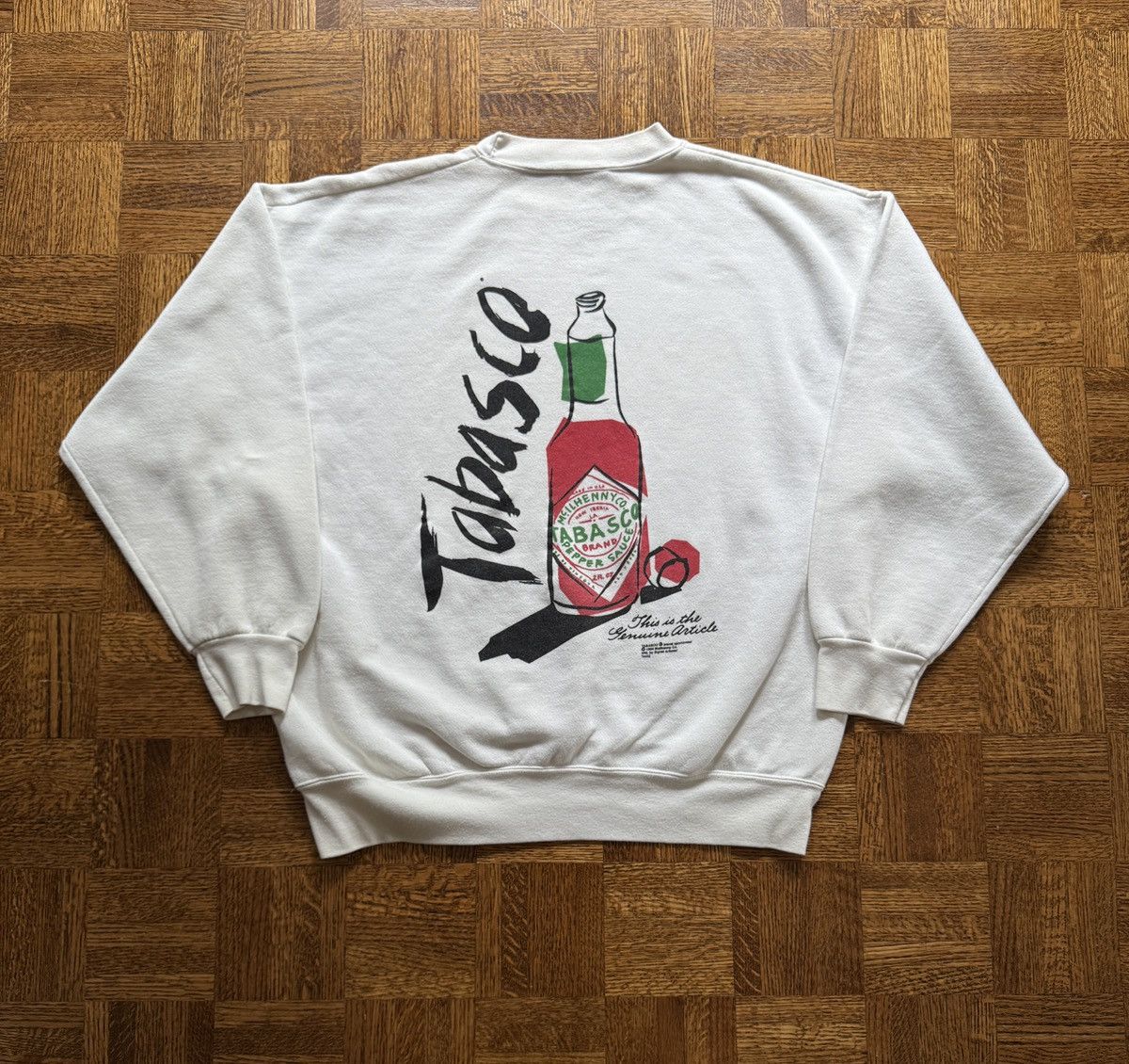 Vintage Vintage 90s Tabasco Hot Sauce Graphic Crewneck Sweatshirt Size US XL / EU 56 / 4 - 1 Thumbnail