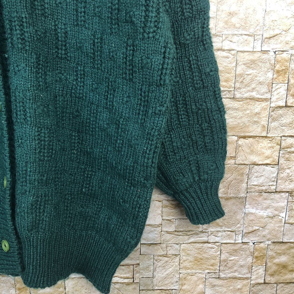 Vintage Japanese Brand Green Cardigan Knitwear #A938 Size M / US 6-8 / IT 42-44 - 8 Thumbnail
