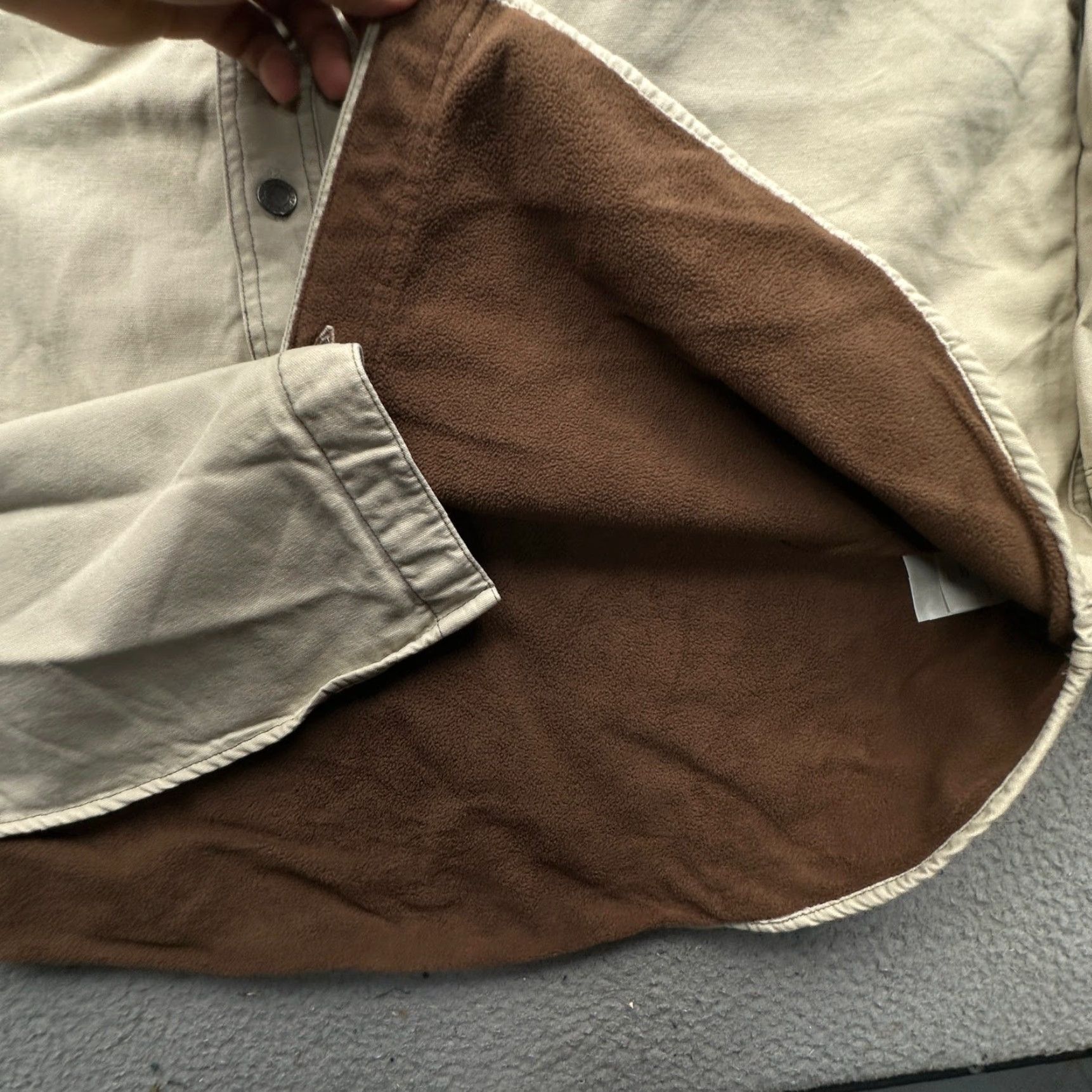 Vintage Columbia Fleece Lined Button Canvas Shirt Shacket Men Large Brown Red Corduroy Collar Shirt Size US L / EU 52-54 / 3 - 7 Thumbnail
