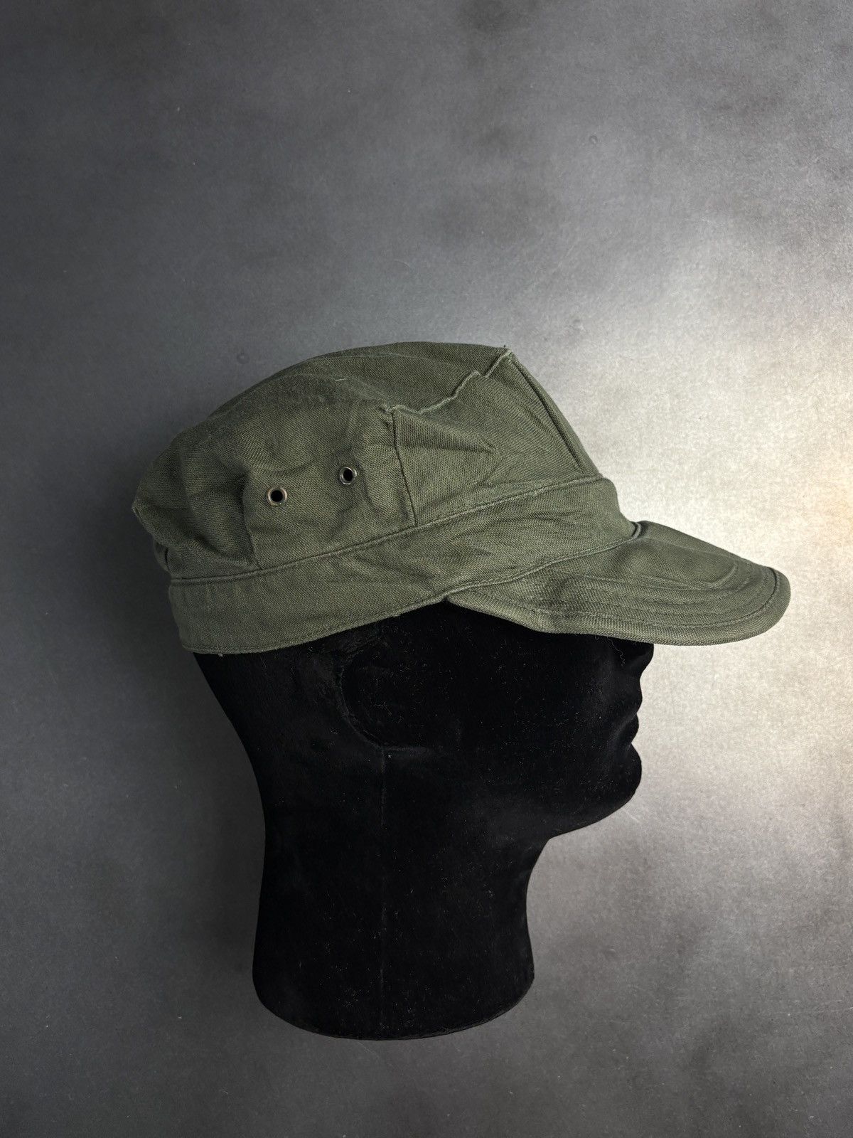 Vintage Vintage US Marine Corps Utility Hat Vietnam Drab Field EGA Size ONE SIZE - 17 Thumbnail