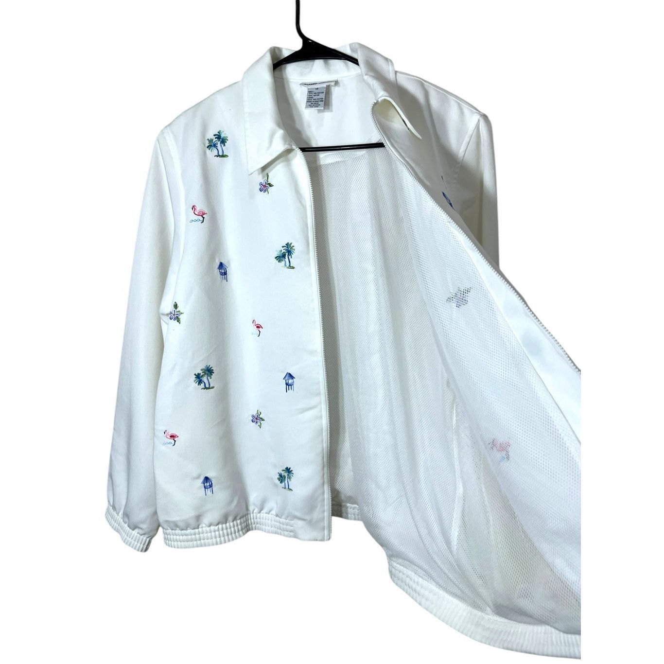 Other Vintage Alfred Dunner Embroidered Jacket Size 14 Tropical Fl Size L / US 10 / IT 46 - 6 Thumbnail