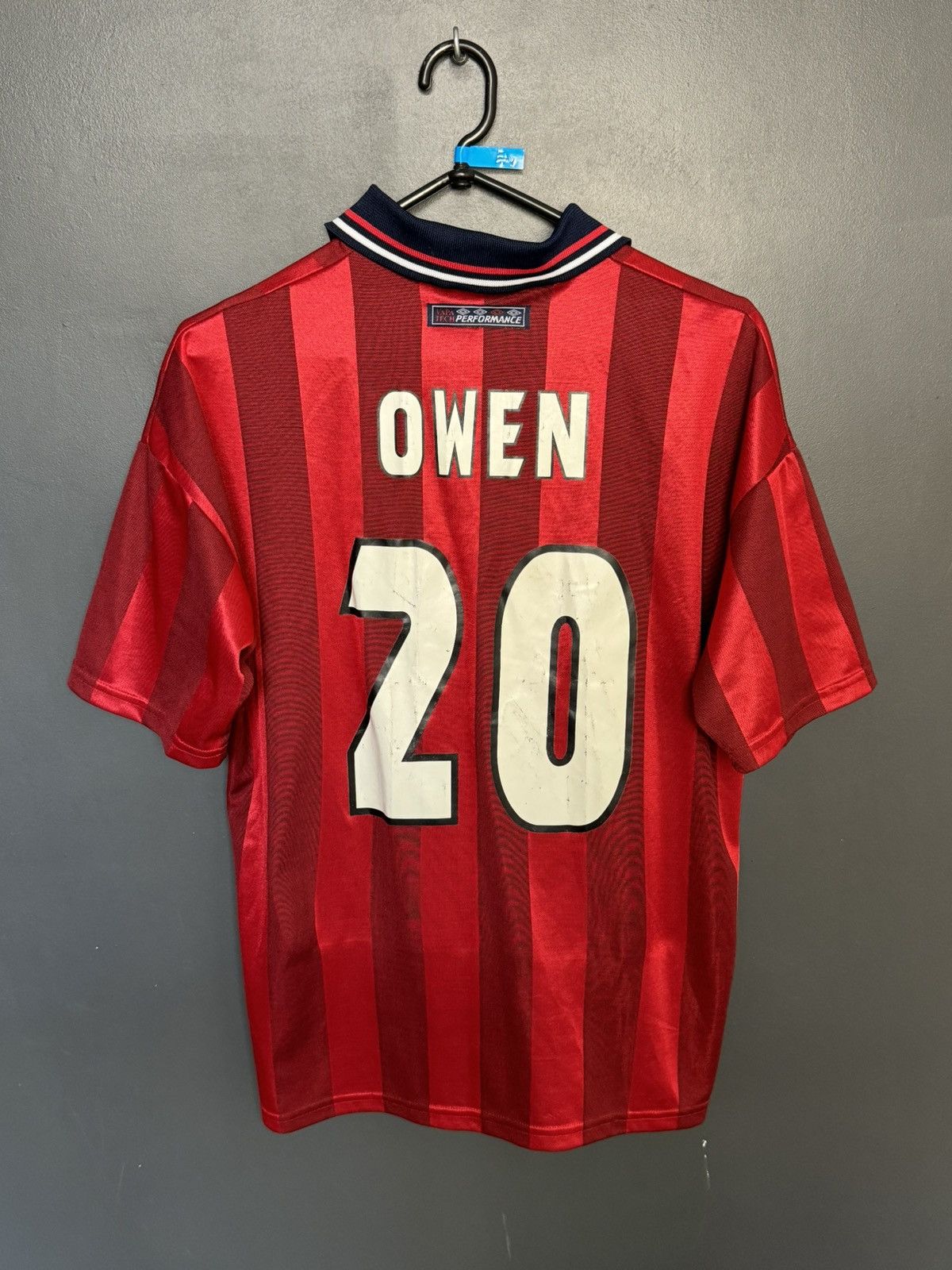 Umbro KIDS England National Team 97/99 Away Owen Football Jersey Size US XS / EU 42 / 0 - 1 Thumbnail