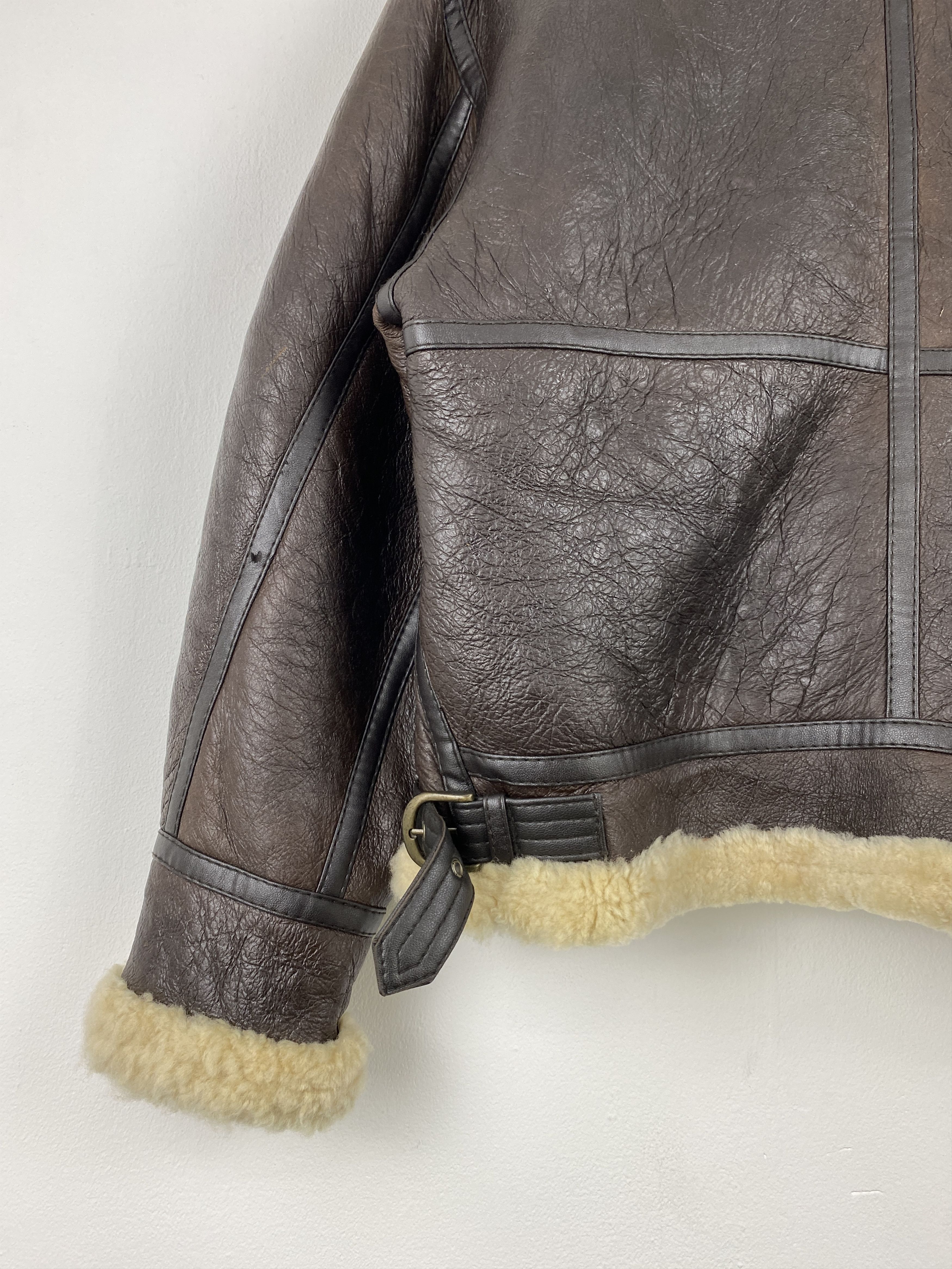 Leather Rare Military Air Force US Army B3 Shearling Jacket JZ0005 Size US M / EU 48-50 / 2 - 11 Thumbnail