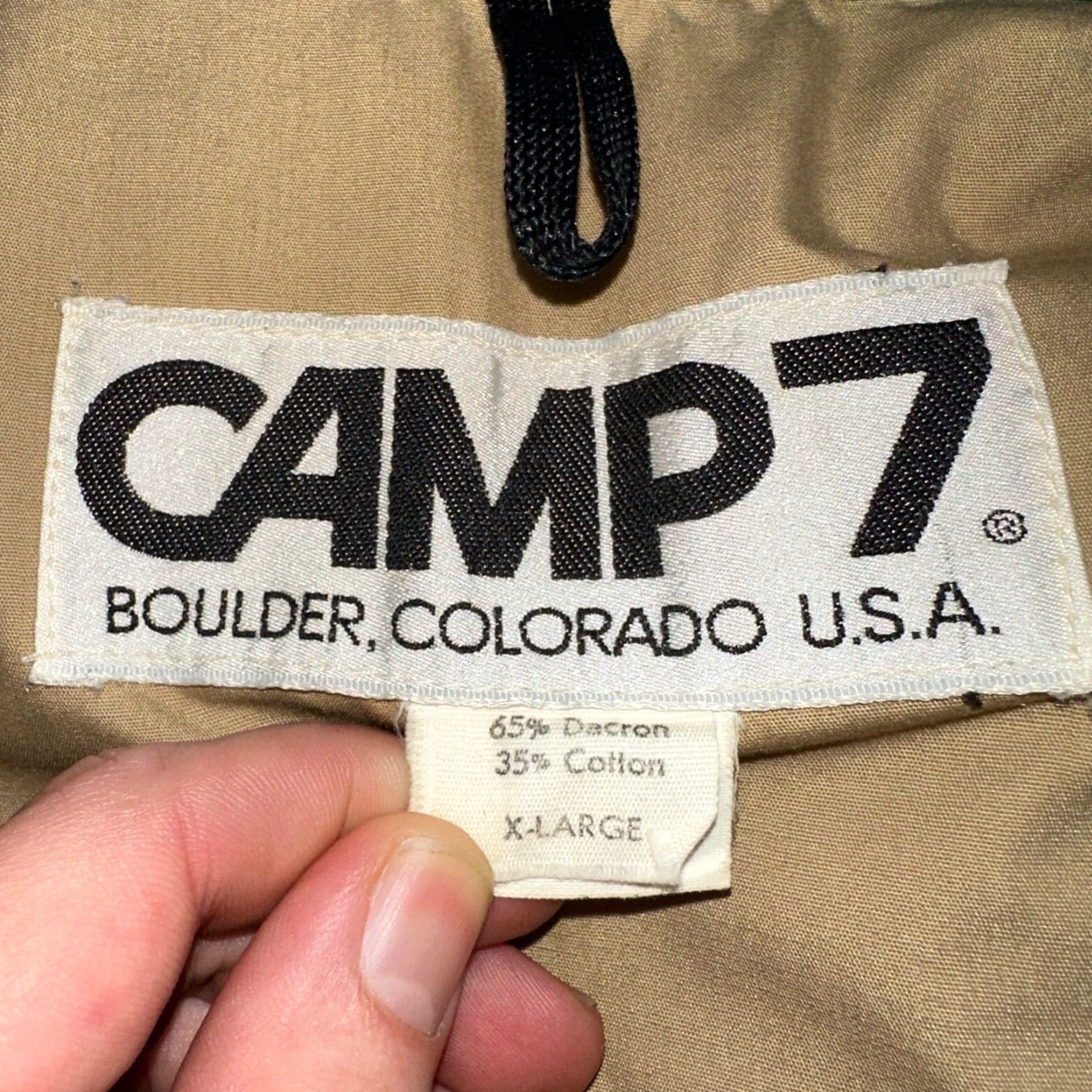 Vintage VINTAGE Camp7 Jacket Men XL Green Full Zip Hooded Windbreaker Size US XL / EU 56 / 4 - 3 Thumbnail