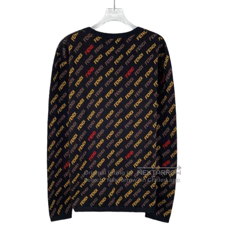Fendi Fendi Black logo lettering bulletproof vest print, cotton Size US M / EU 48-50 / 2 - 2 Thumbnail