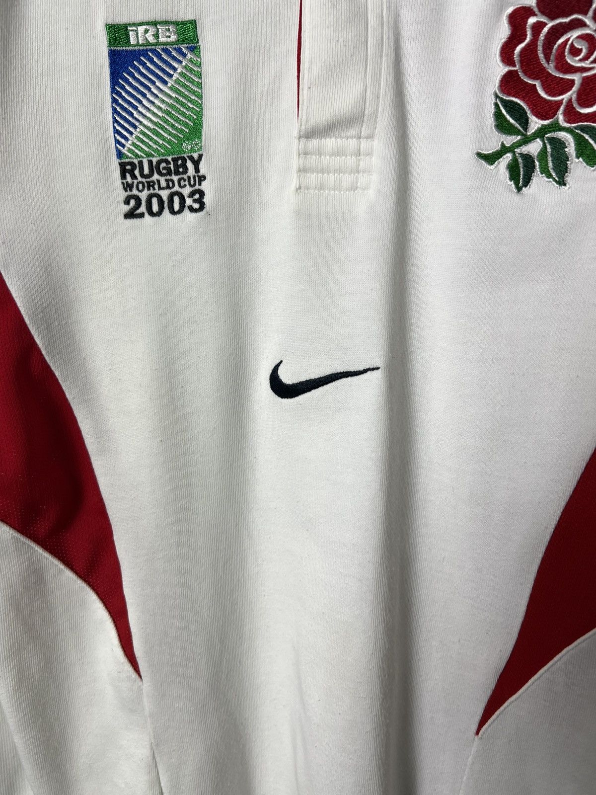 Nike ENGLAND RUGBY Shirt 2003 World Cup LONG SLEEVE Jersey NIKE Size US S / EU 44-46 / 1 - 7 Thumbnail