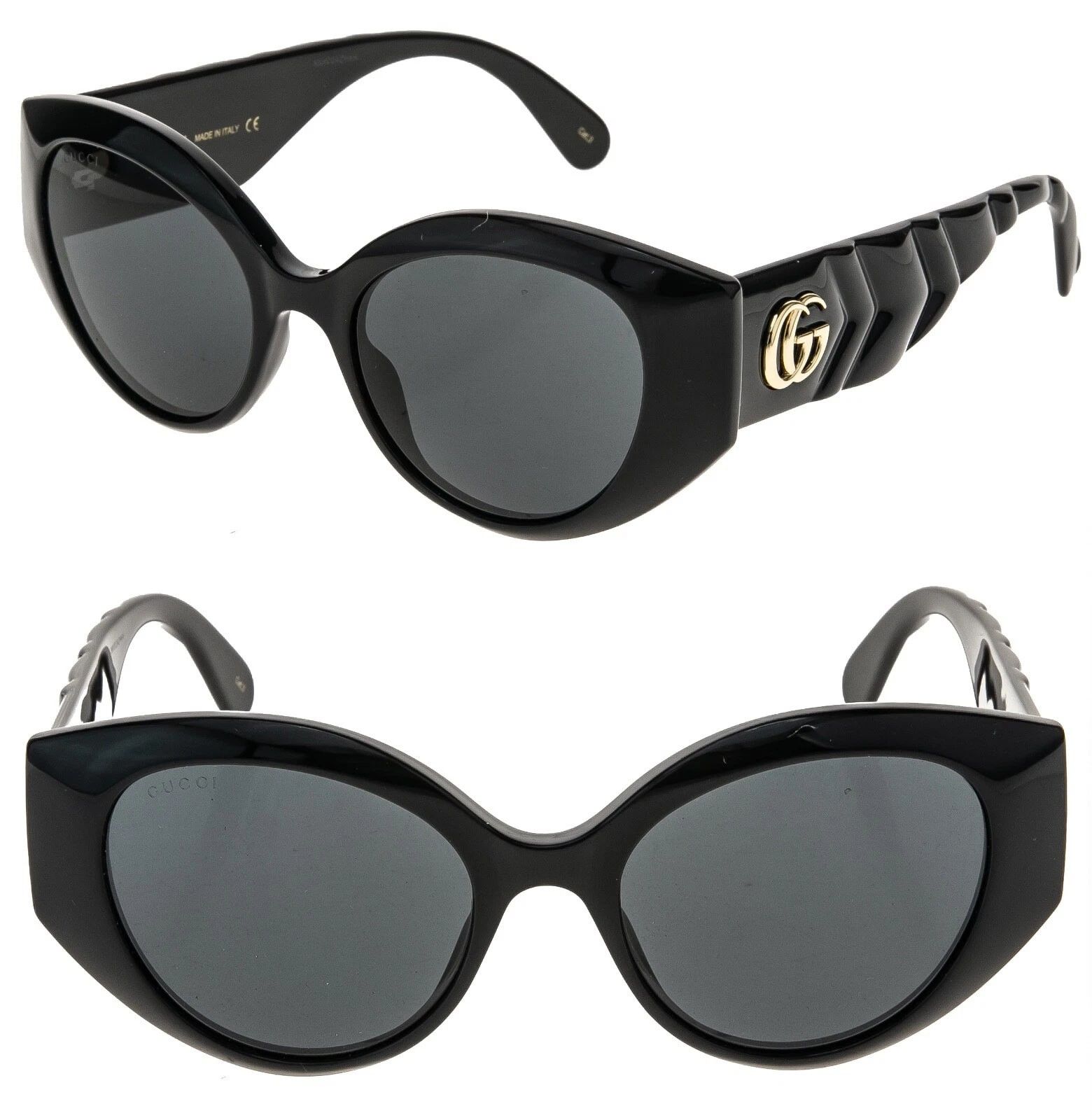 Gucci GUCCI GG0809S MATELASSE 0809 Black Quilted Chunky 001 Size ONE SIZE - 1 Thumbnail