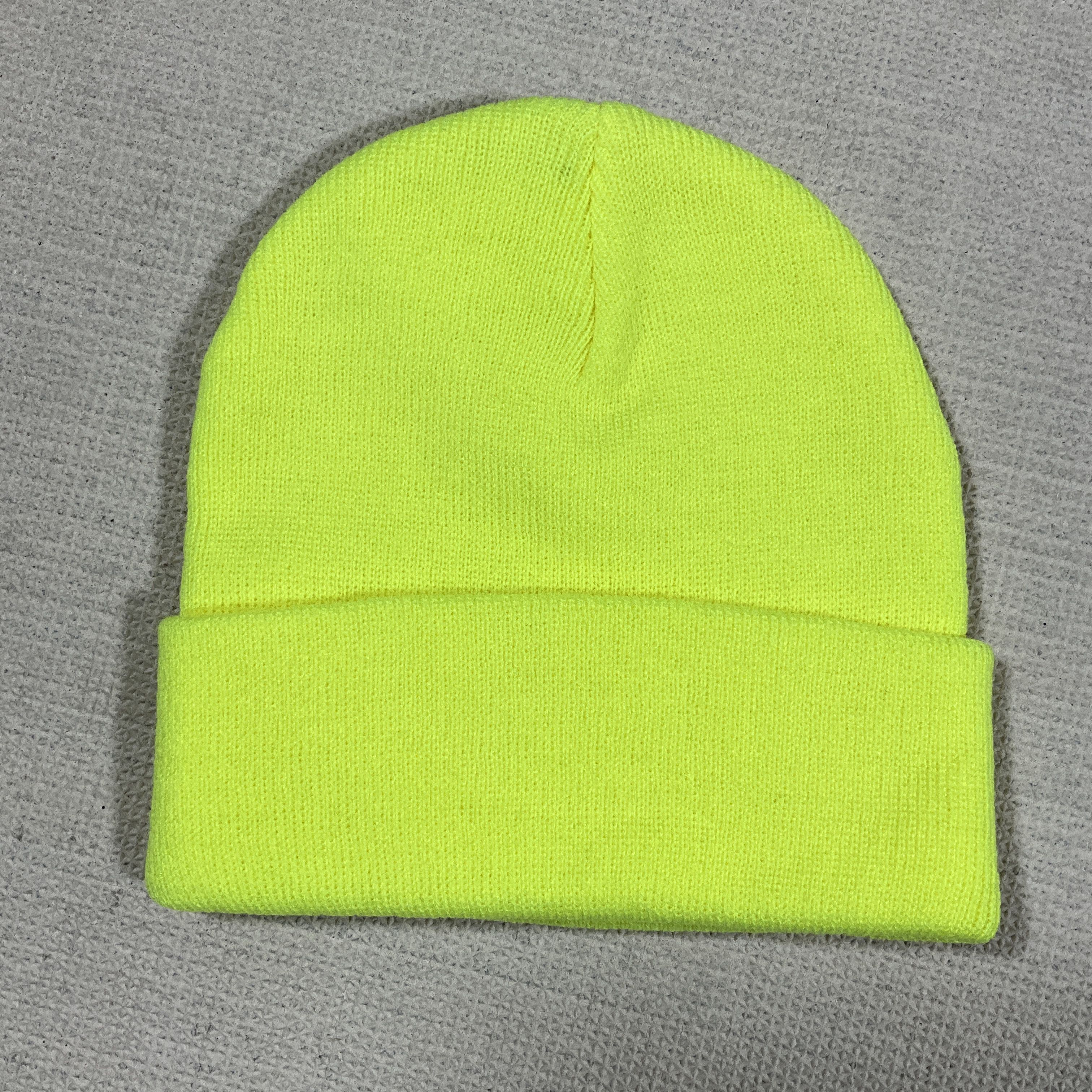 Stussy STUSSY STOCK CUFF BEANIE HAT / SAFETY YELLOW Size ONE SIZE - 5 Thumbnail