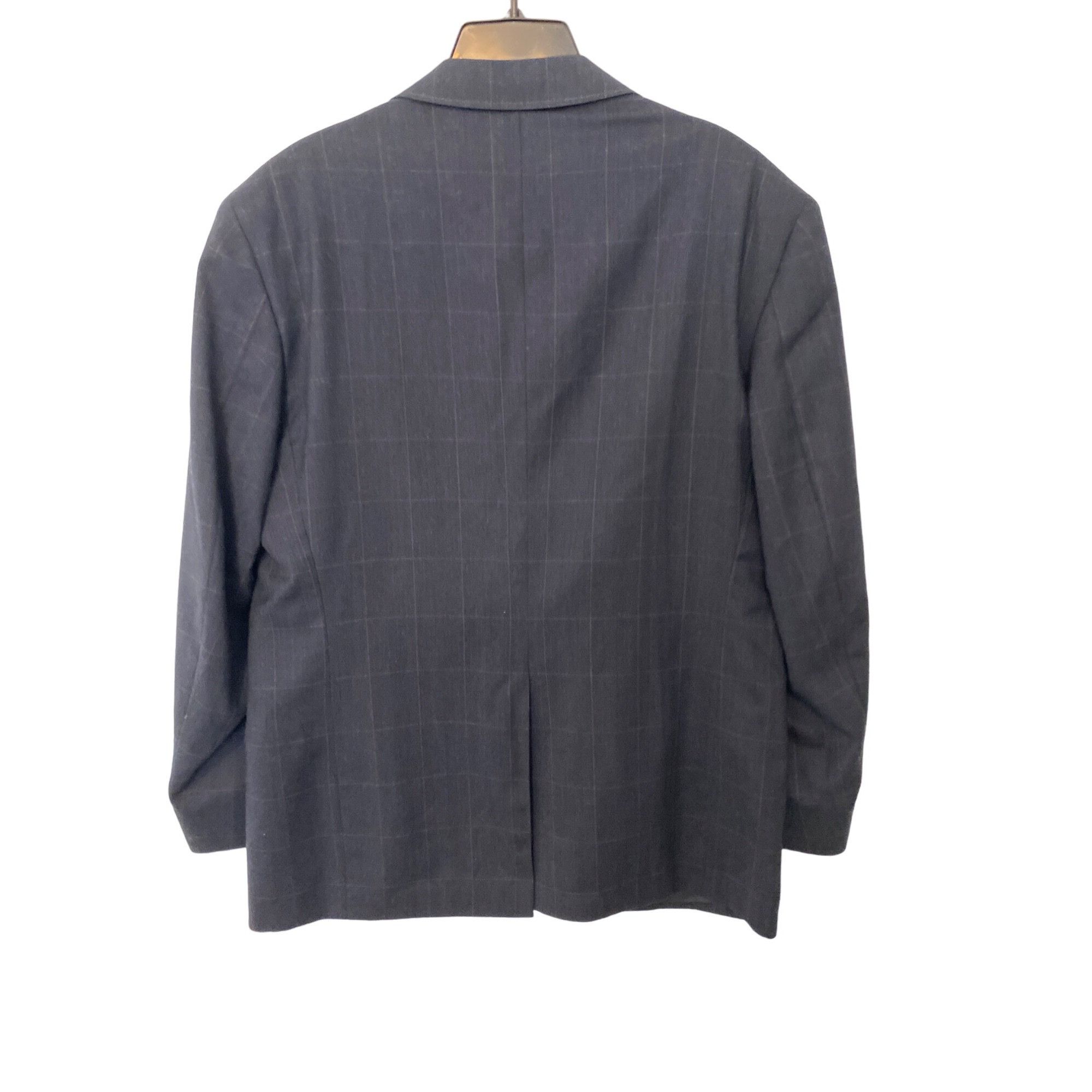 Evan Picone VINTAGE EVAN PICONE MEN'S WINDOW PANE WOOL SUIT SZ 46 Size 46R - 3 Thumbnail