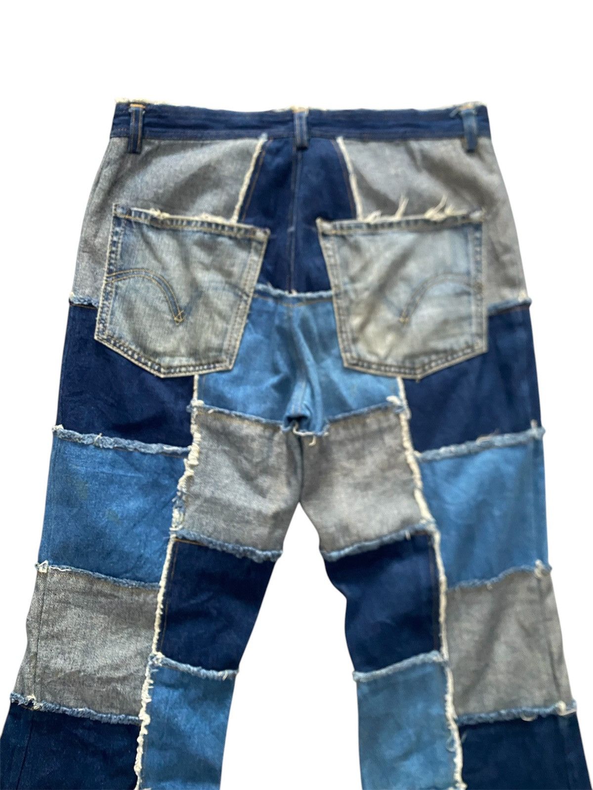 If Six Was Nine × Japanese Brand FLARE JAPAN BRAND THE CLASSIC MEMBER PATCHWORK DENIM BUTTON Size US 30 / EU 46 - 6 Thumbnail