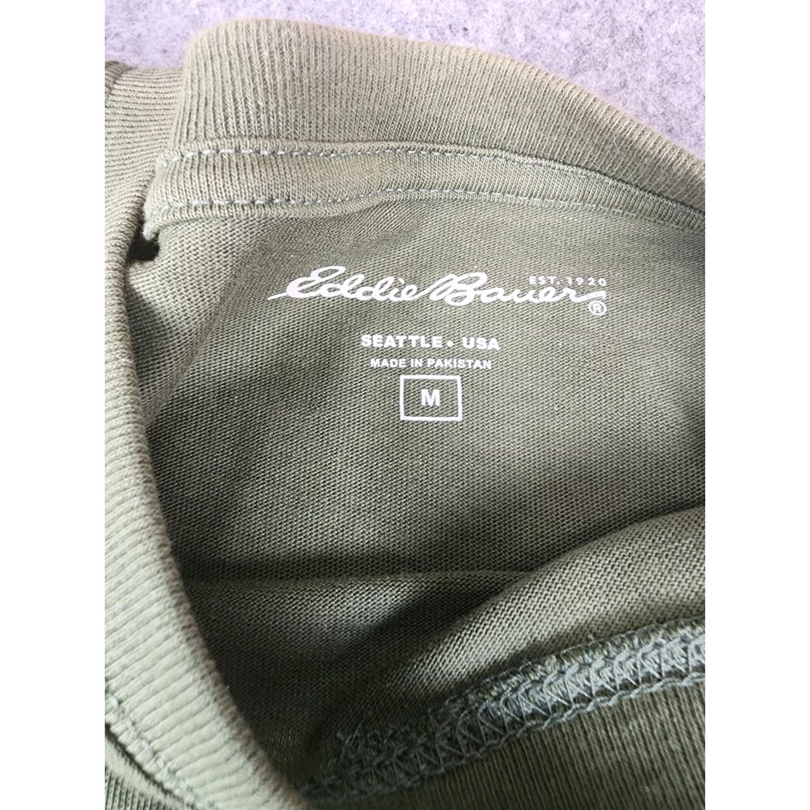 Eddie Bauer Eddie Bauer Green Graphic Shirt Fishing Medium Mens Size US M / EU 48-50 / 2 - 3 Thumbnail