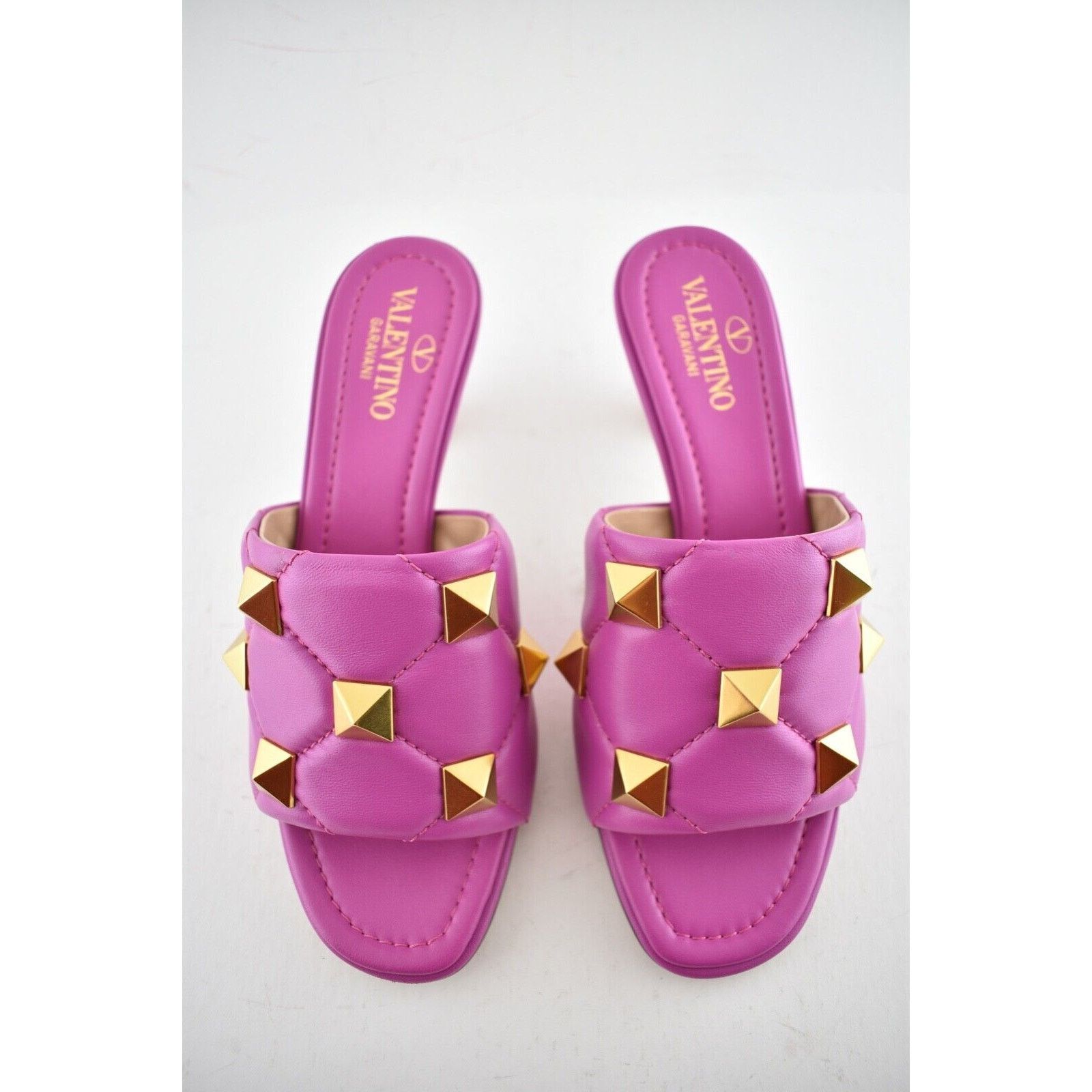 Valentino Rockstud Roman Stud Backless Mule Slide Heel Sandal 36 Size US 6 / IT 36 - 8 Thumbnail