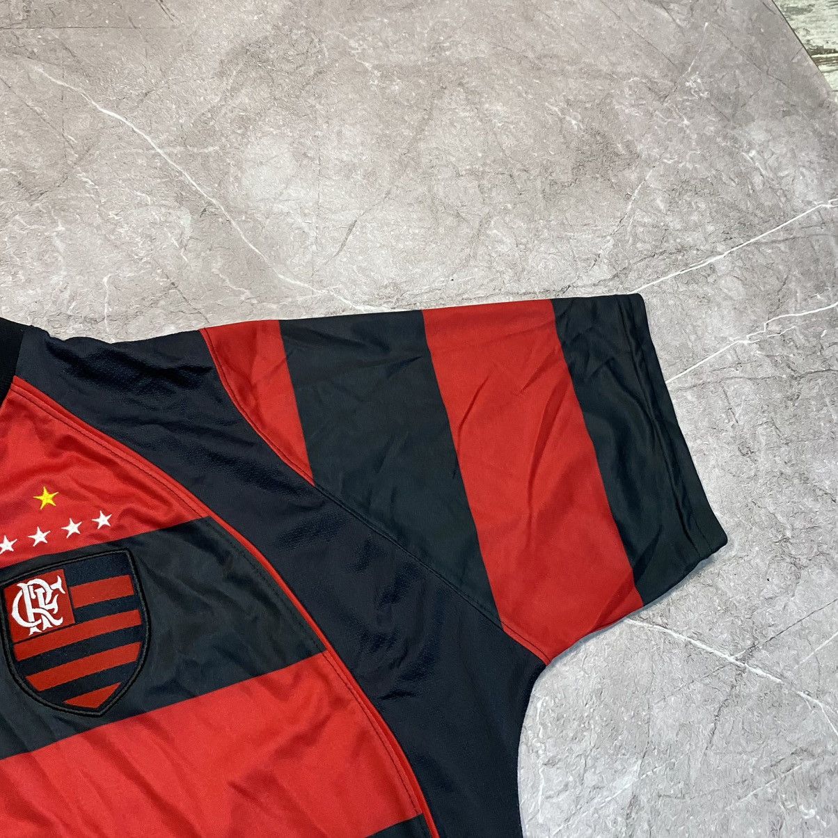 Nike PETROBRAS ! VINTAGE NIKE FLAMENGO TEE SOCCER JERSEY 90s Size US L / EU 52-54 / 3 - 4 Thumbnail