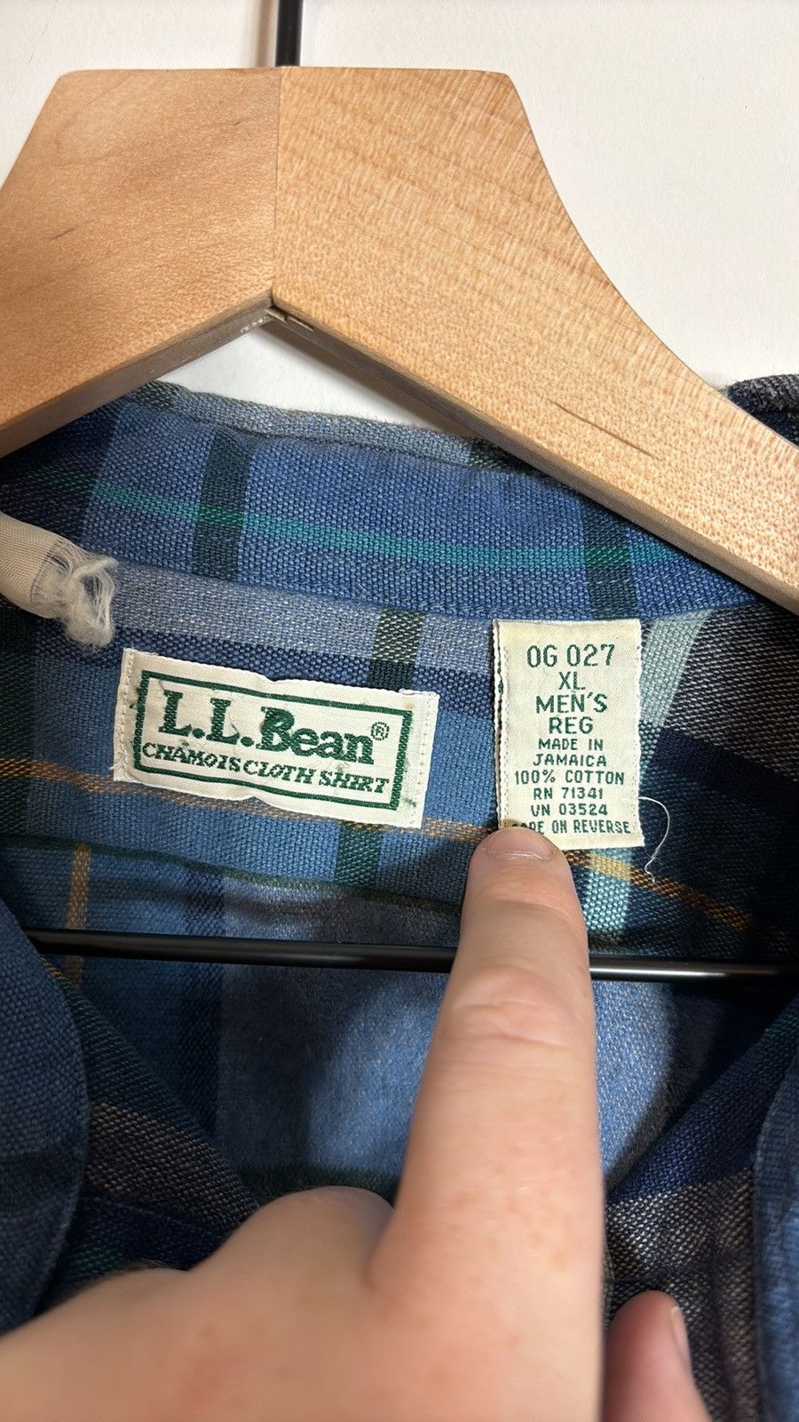 L.L. Bean LL Bean Chamois Flannel Shirt Size US XL / EU 56 / 4 - 2 Thumbnail