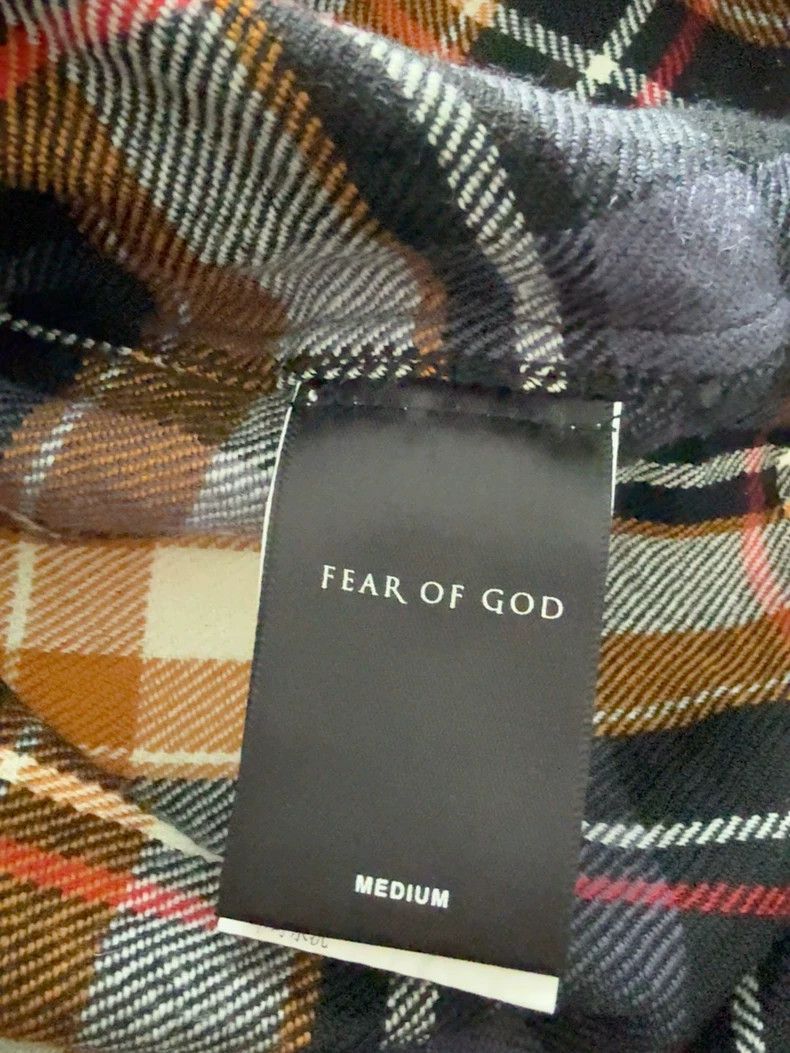 Fear of God Fear of God Yellow checkered denim collar shirt Size US M / EU 48-50 / 2 - 5 Thumbnail