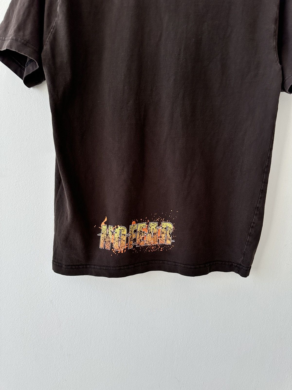 No Fear × Vintage Vintage No Fear Brown Big Logo T Shirt Size US M / EU 48-50 / 2 - 8 Thumbnail