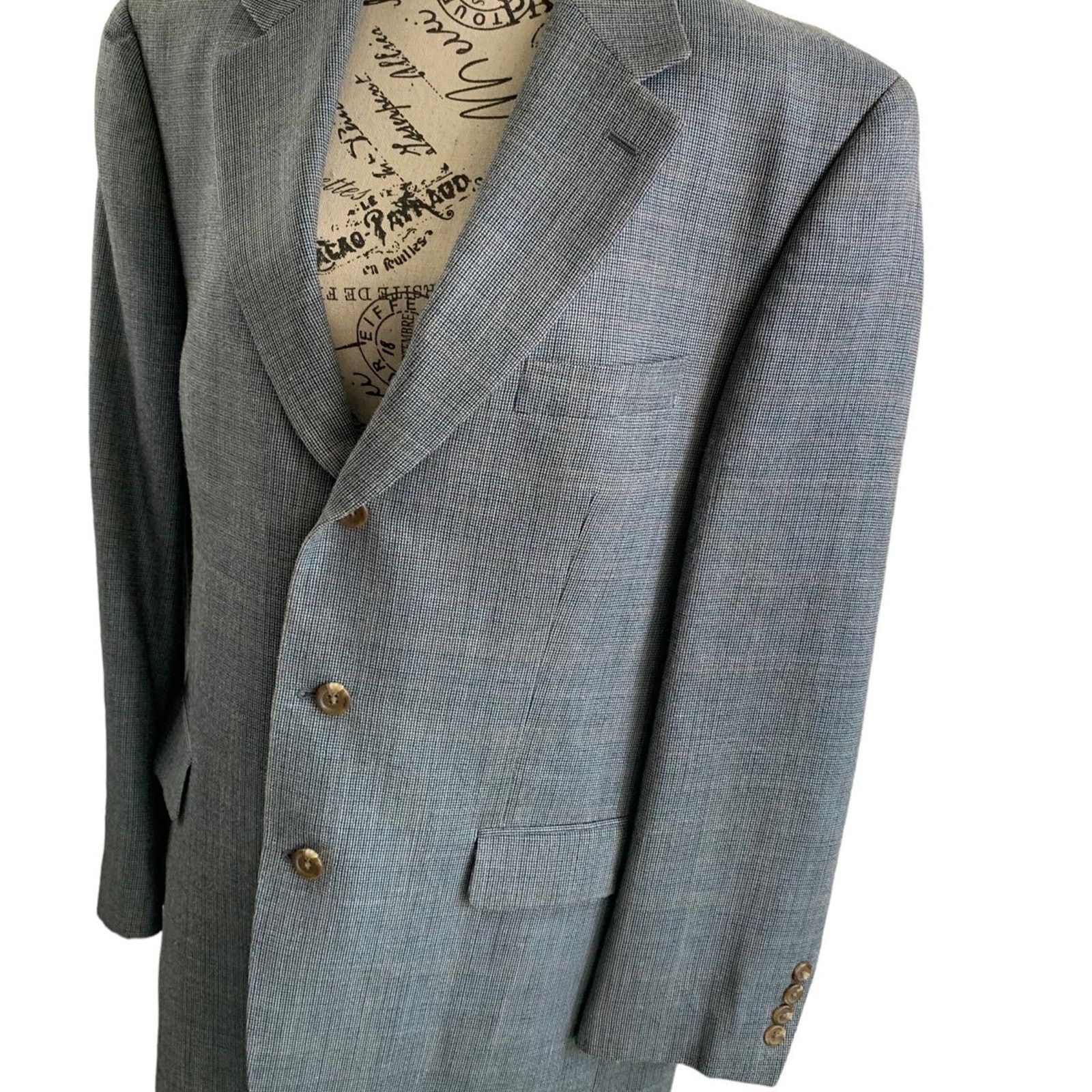 Ralph Lauren Ralph Lauren Men's 43R Blazer Silk Wool Jacket 3 Button Size 42R - 4 Thumbnail