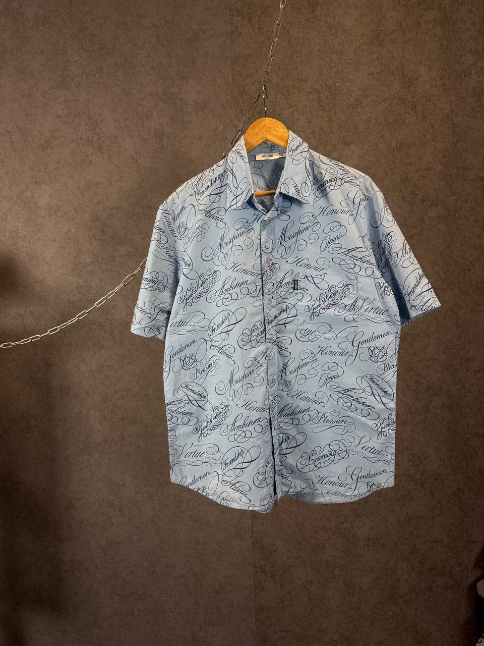 Moschino Moschino vintage art overprinted shirt Size US M / EU 48-50 / 2 - 1 Thumbnail